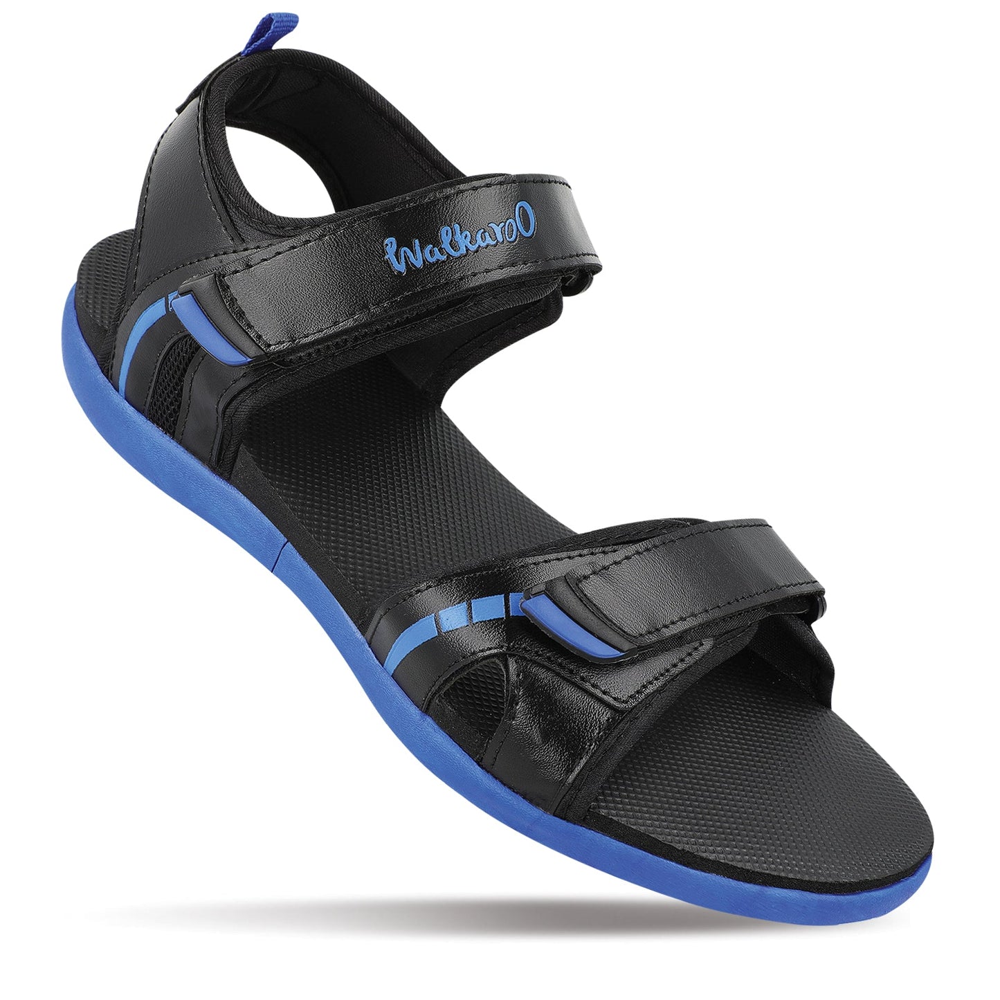 Walkaroo Mens Sandals - WC4372 Black Blue