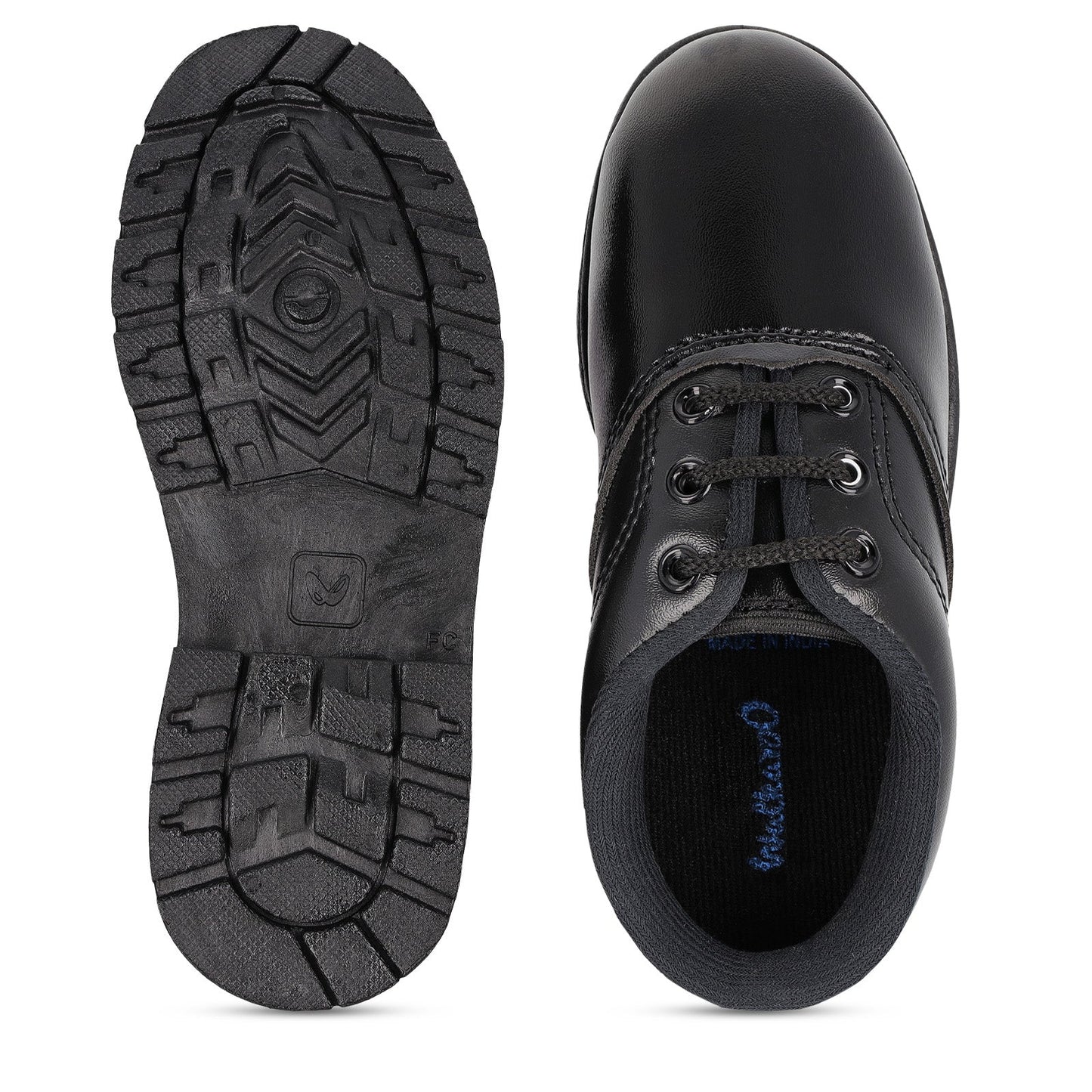 Kids School Shoes - WV522 Black