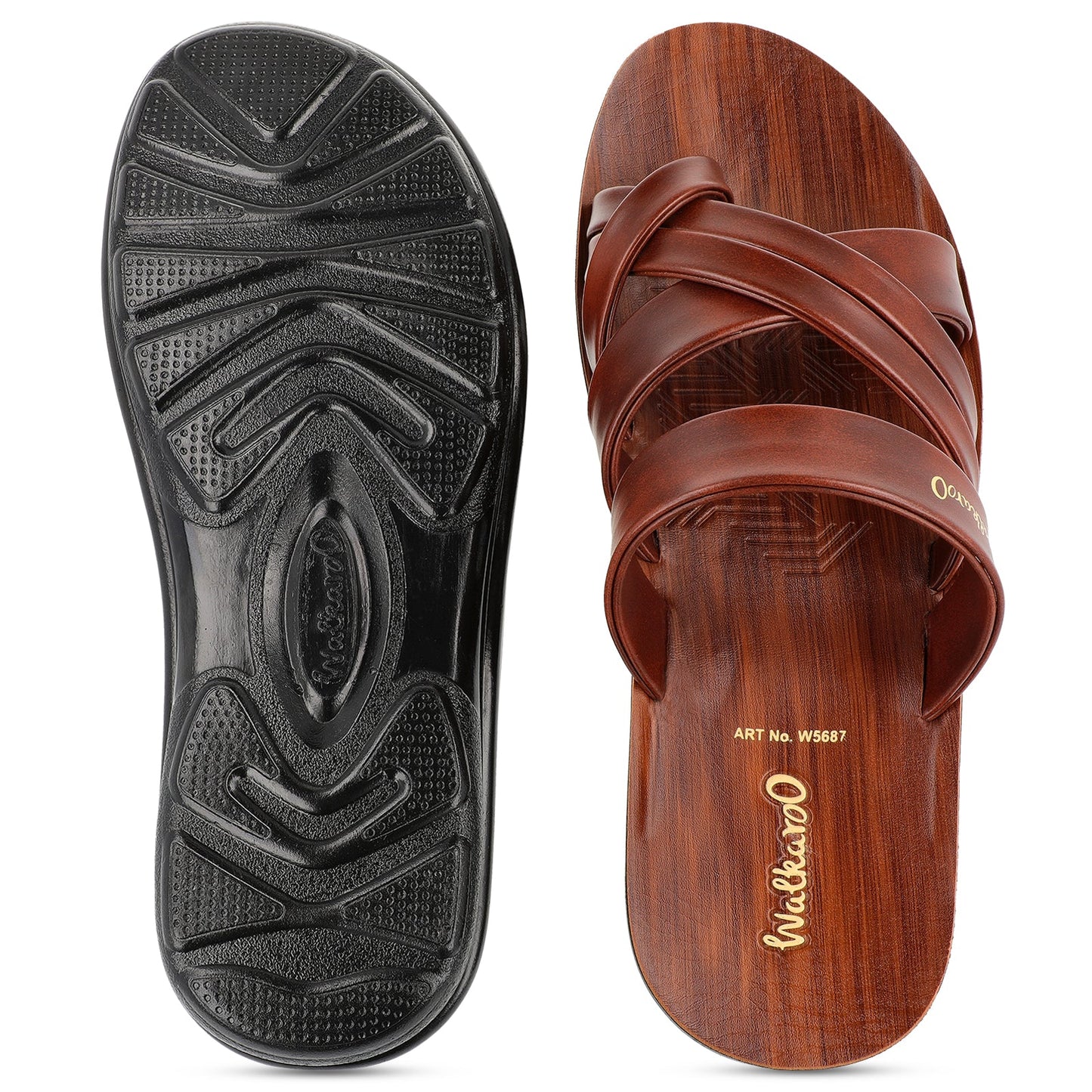 Men's Daily Wear Sandals - W5687 Dark Brown