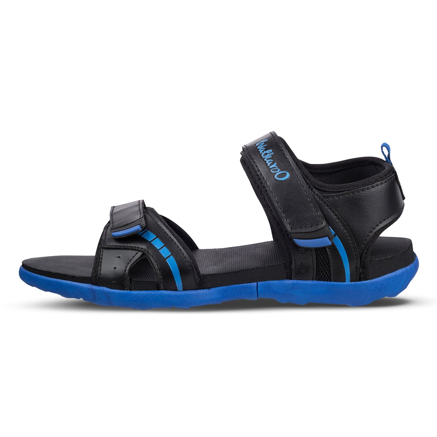 Walkaroo Mens Sandals - WC4372 Black Blue