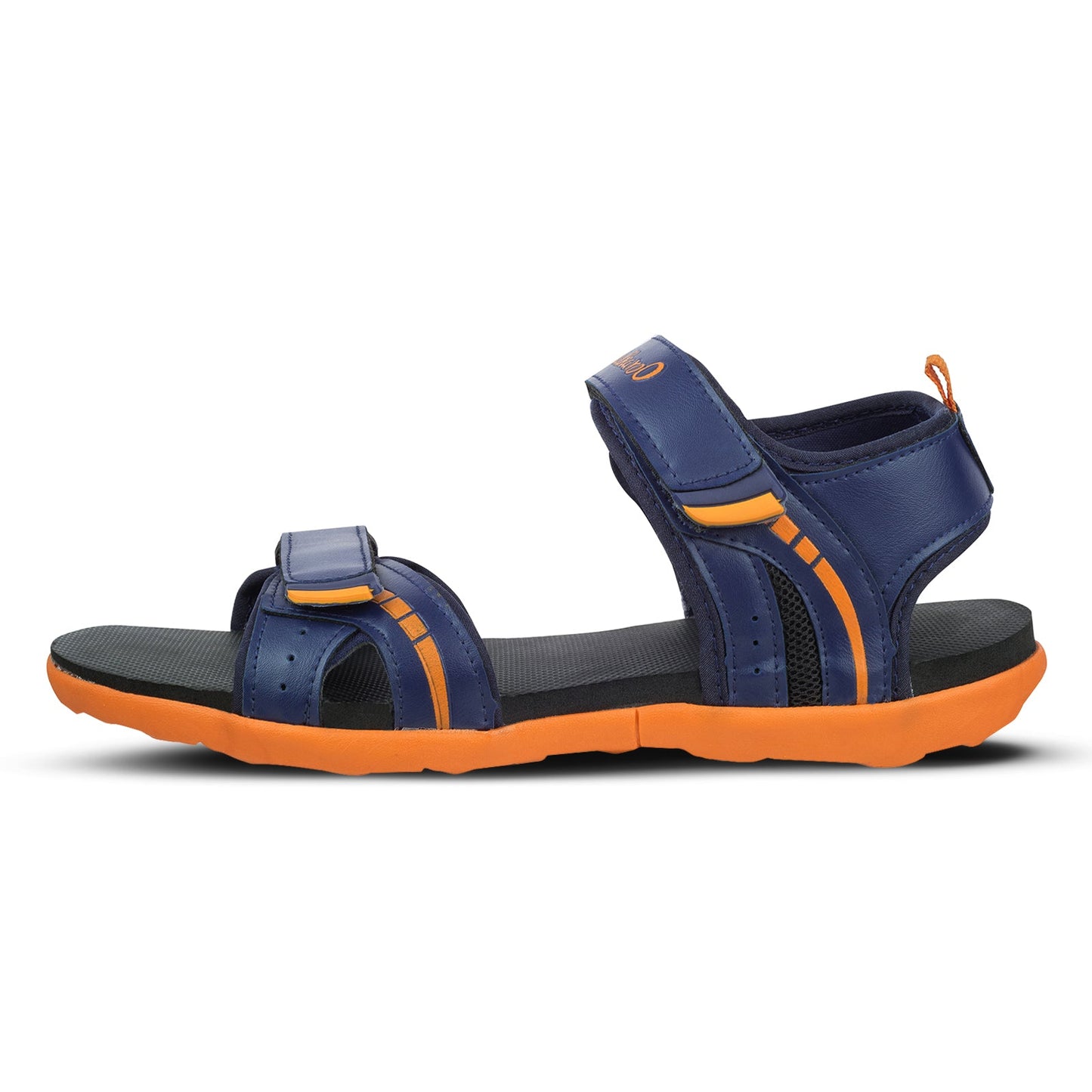 Walkaroo Mens Sandals - WC4372 Navy Blue orange