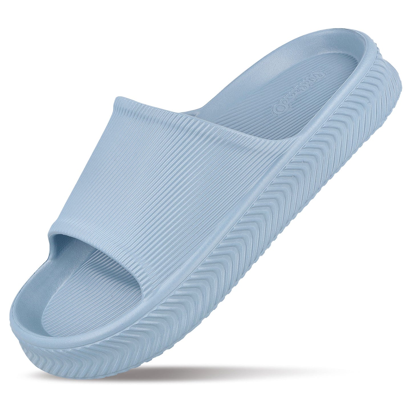 Walkaroo Mens Flip Flop Sliders - WC8737 Aqua Blue