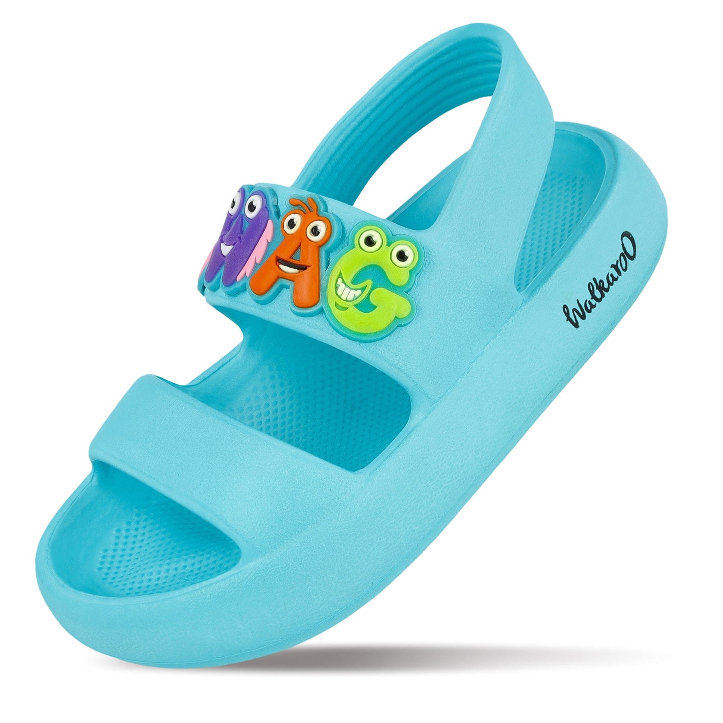 Walkaroo Kids Solid Clog Sandals - WK374 Sky Blue