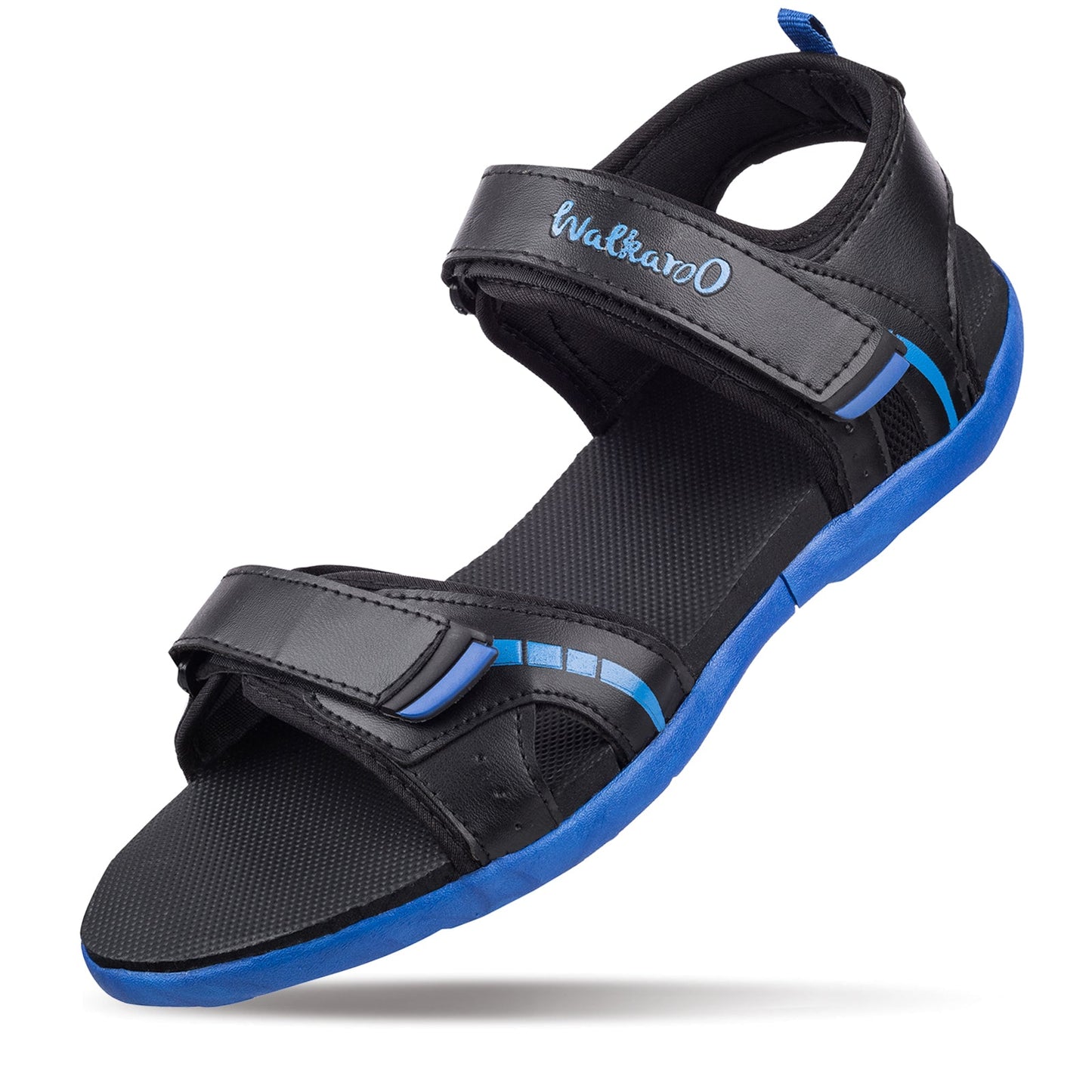 Walkaroo Mens Sandals - WC4372 Black Blue