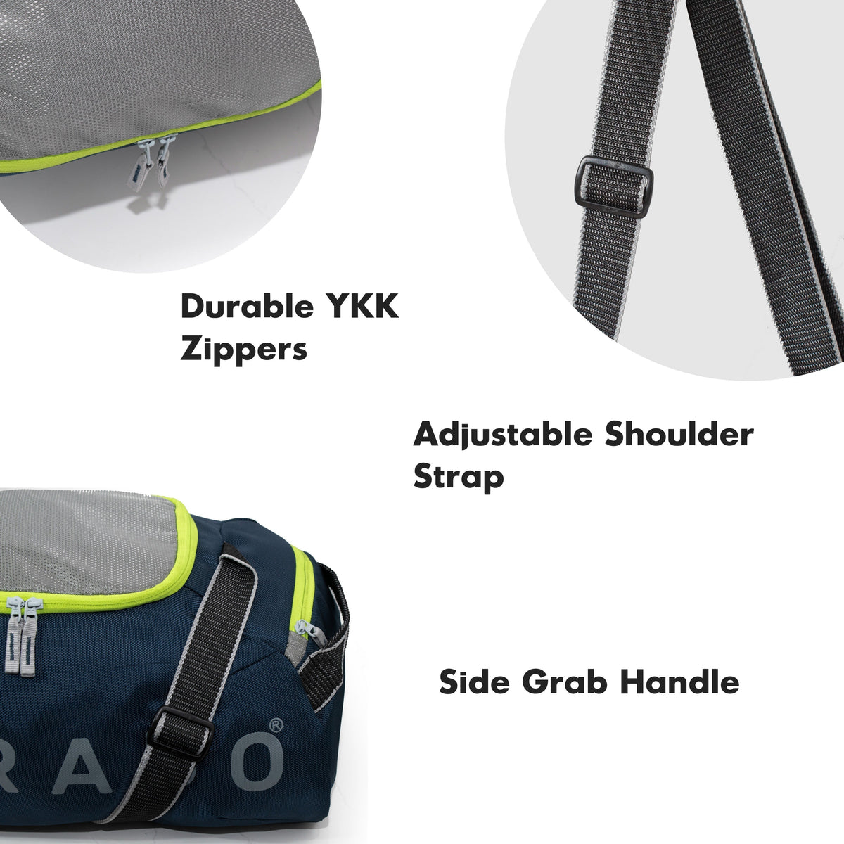 Weekend Sports Duffel - Navy Silver