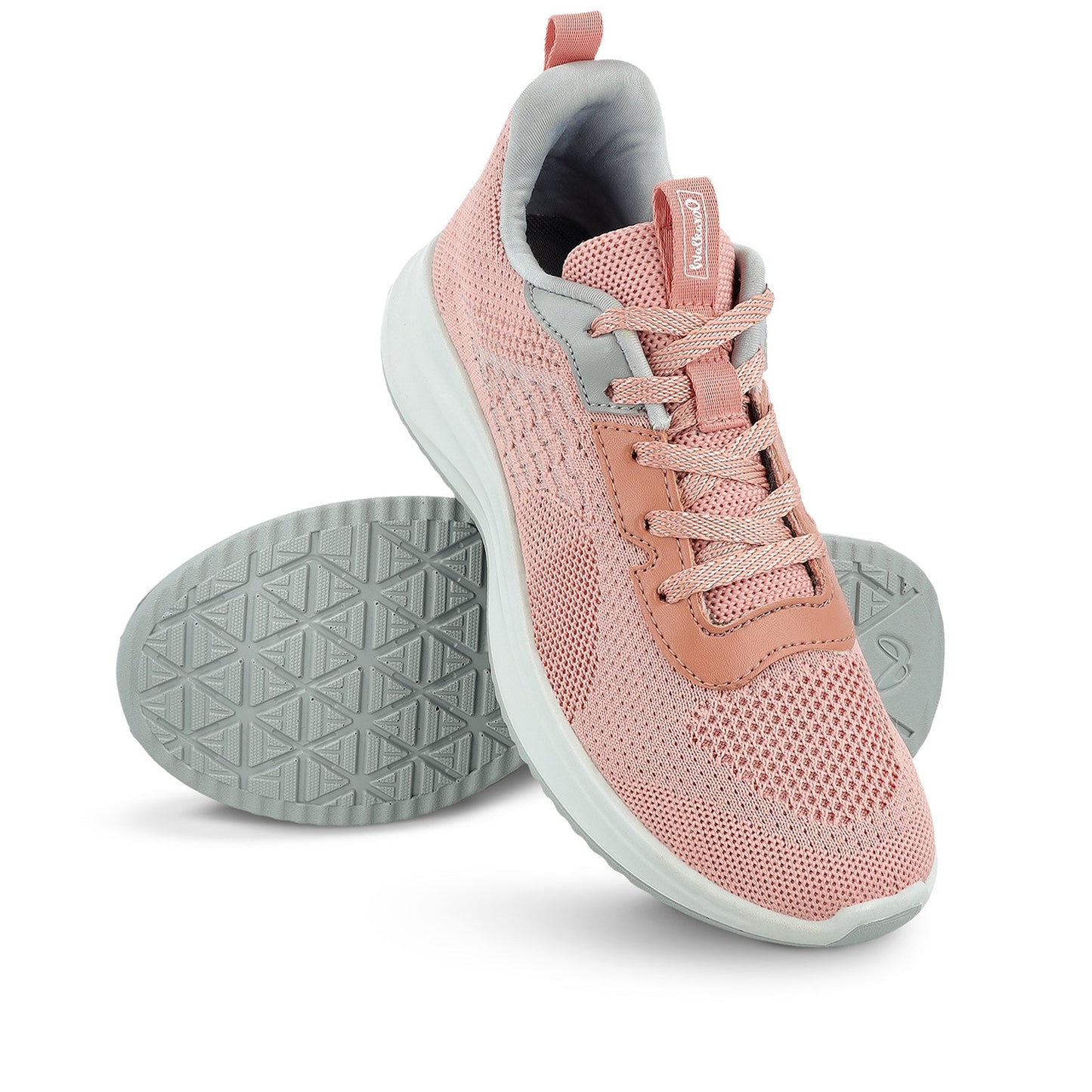 Women's Lace-up Sports Shoe - WS9911 Peach