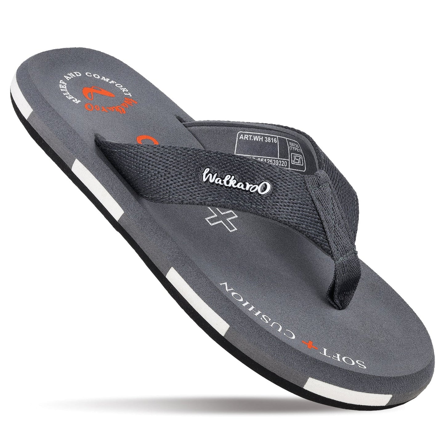 Men's Care Plus Flip-Flop - WH3816 Grey