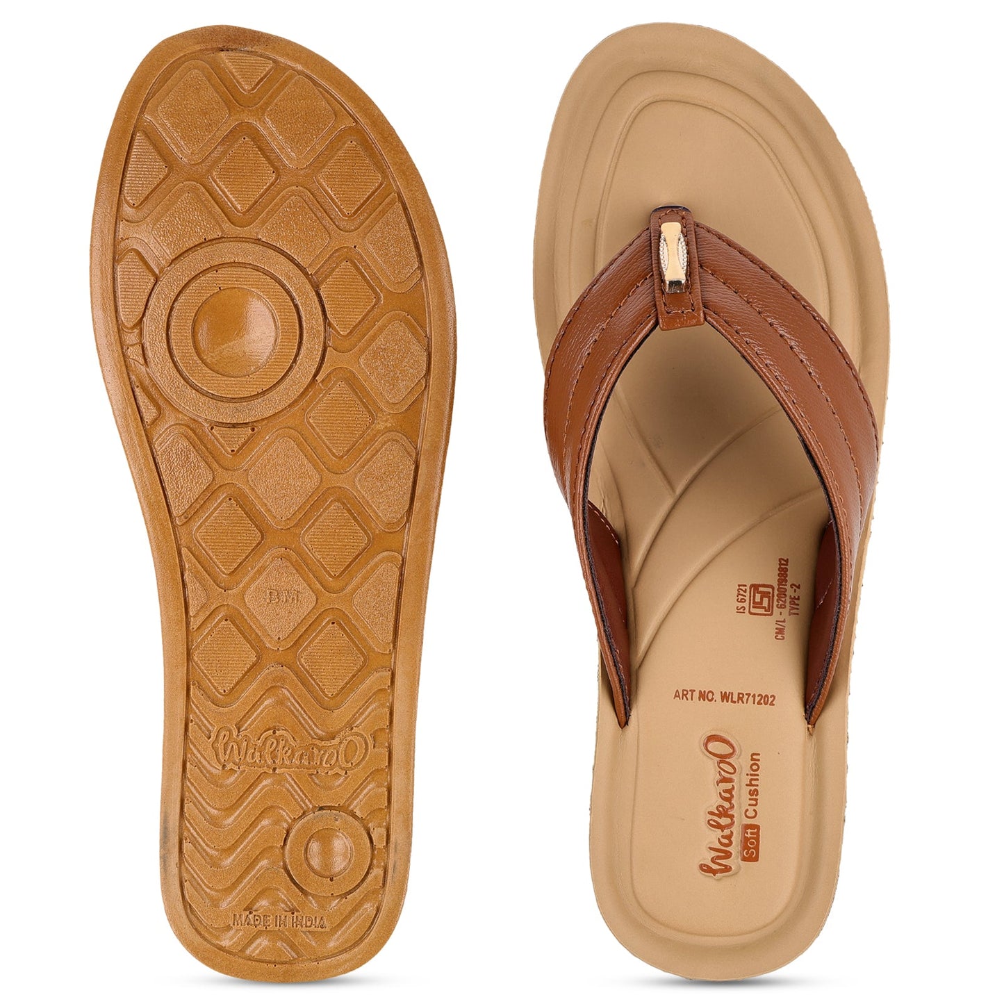 Women's Daily Wear Sandals - WLR71202 Brown