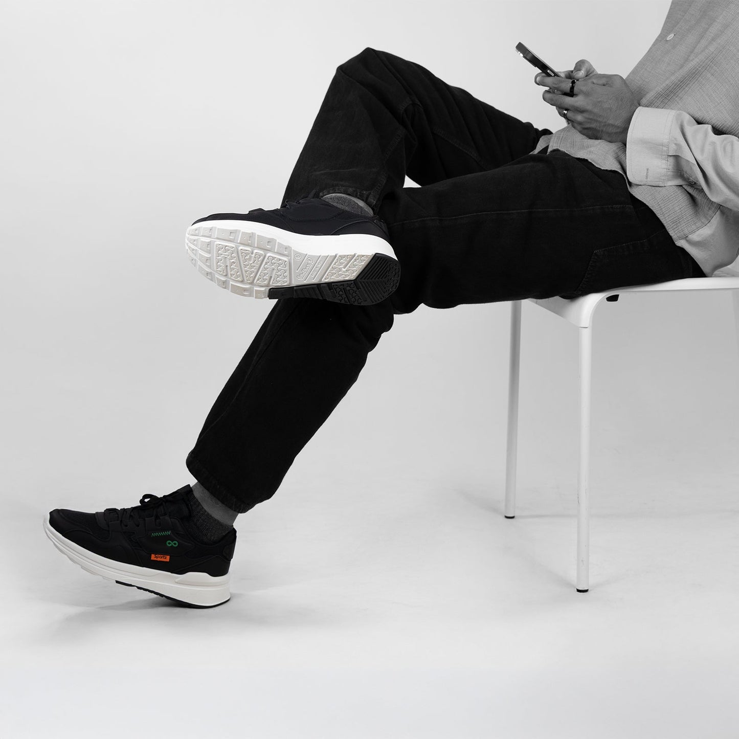 Men's Sports Sneakers - SGE24004 Black