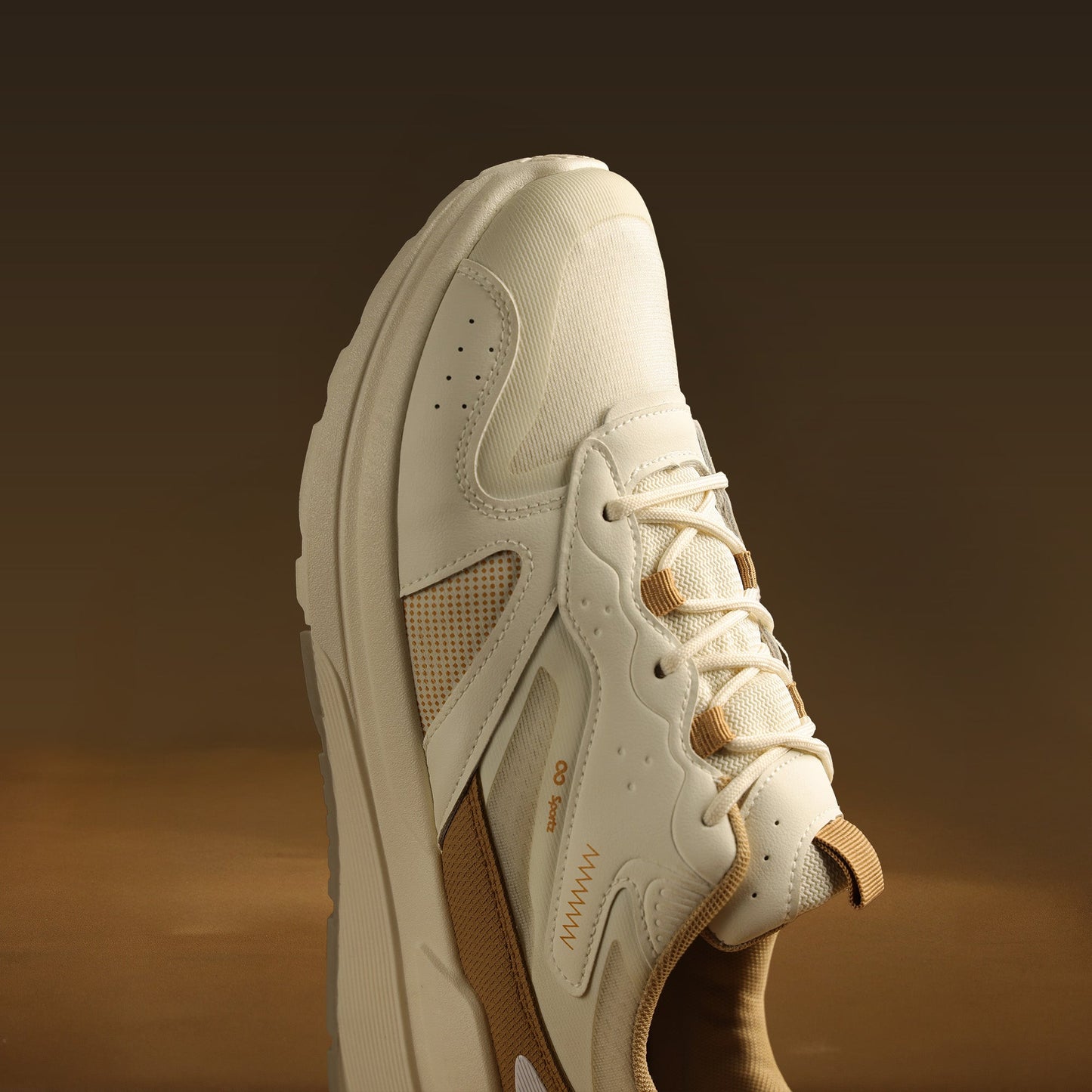 Men's Sports Sneakers - WY3490 White Beige