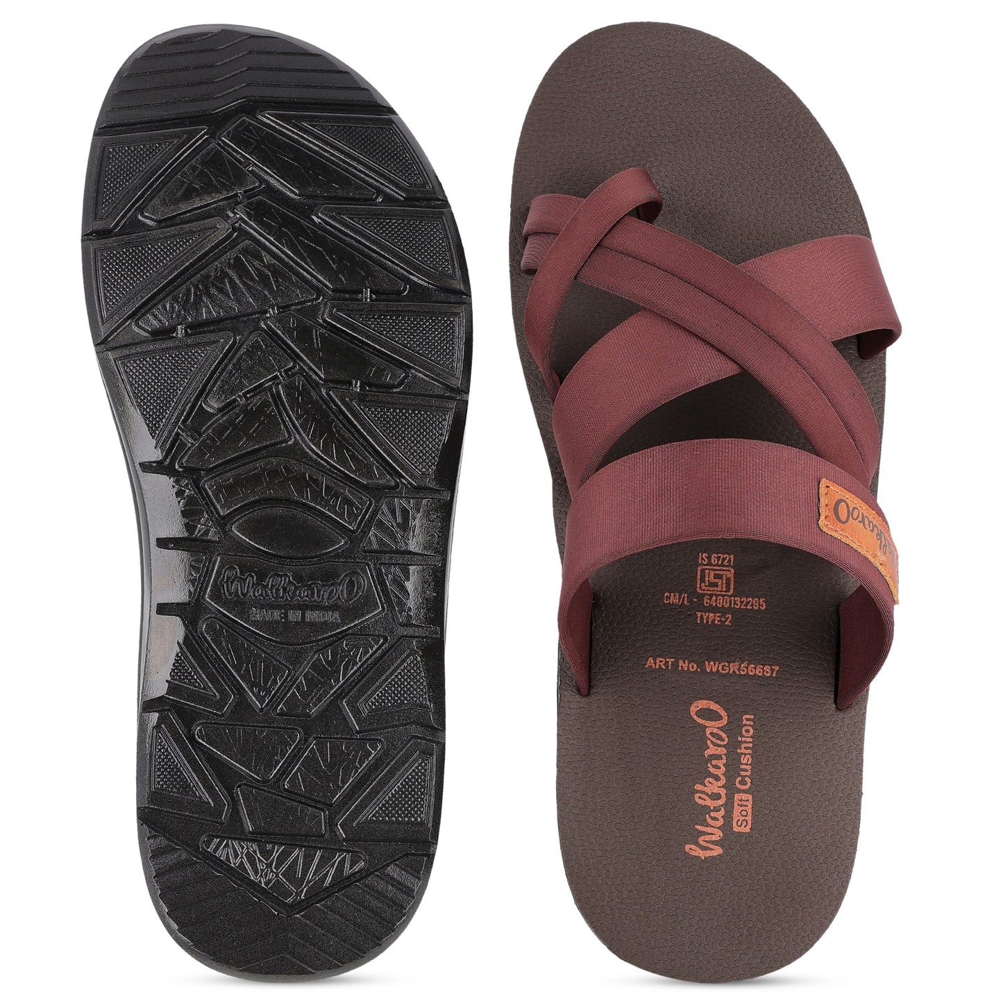 Men's Daily Wear Sandals - WGR56687 Brown