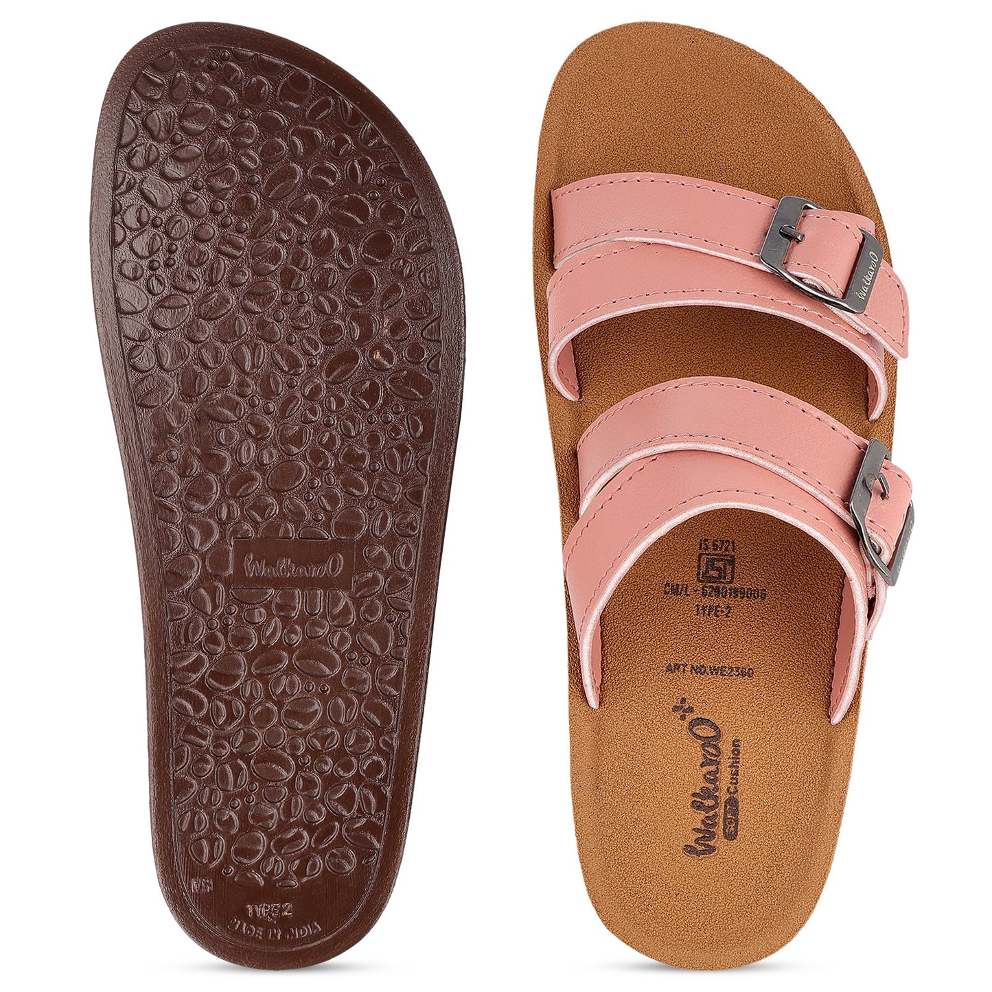 Women's Daily Wear Sandals - WE2360 Peach