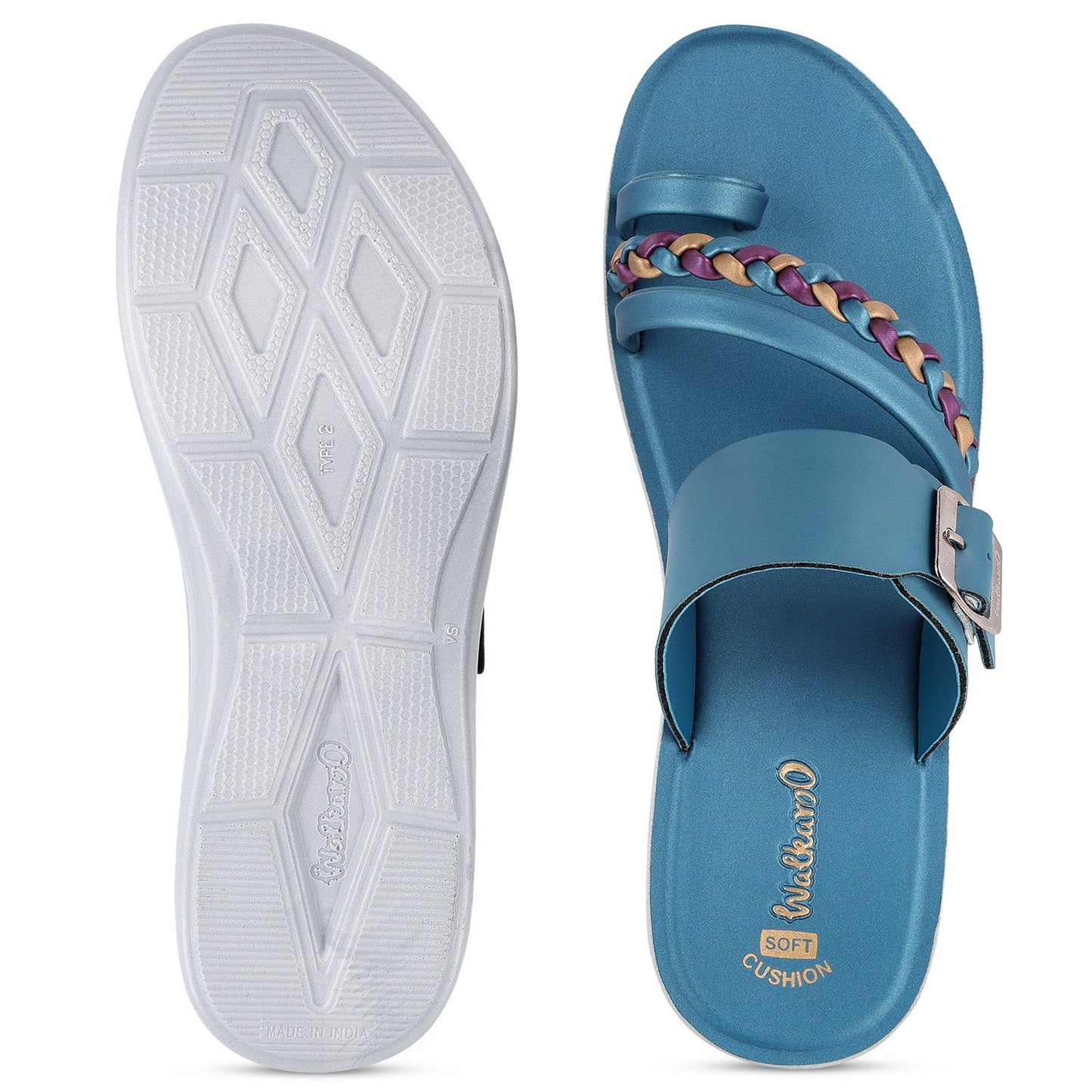 Women's Daily Wear Sandals - WLR72005 Peacock Blue