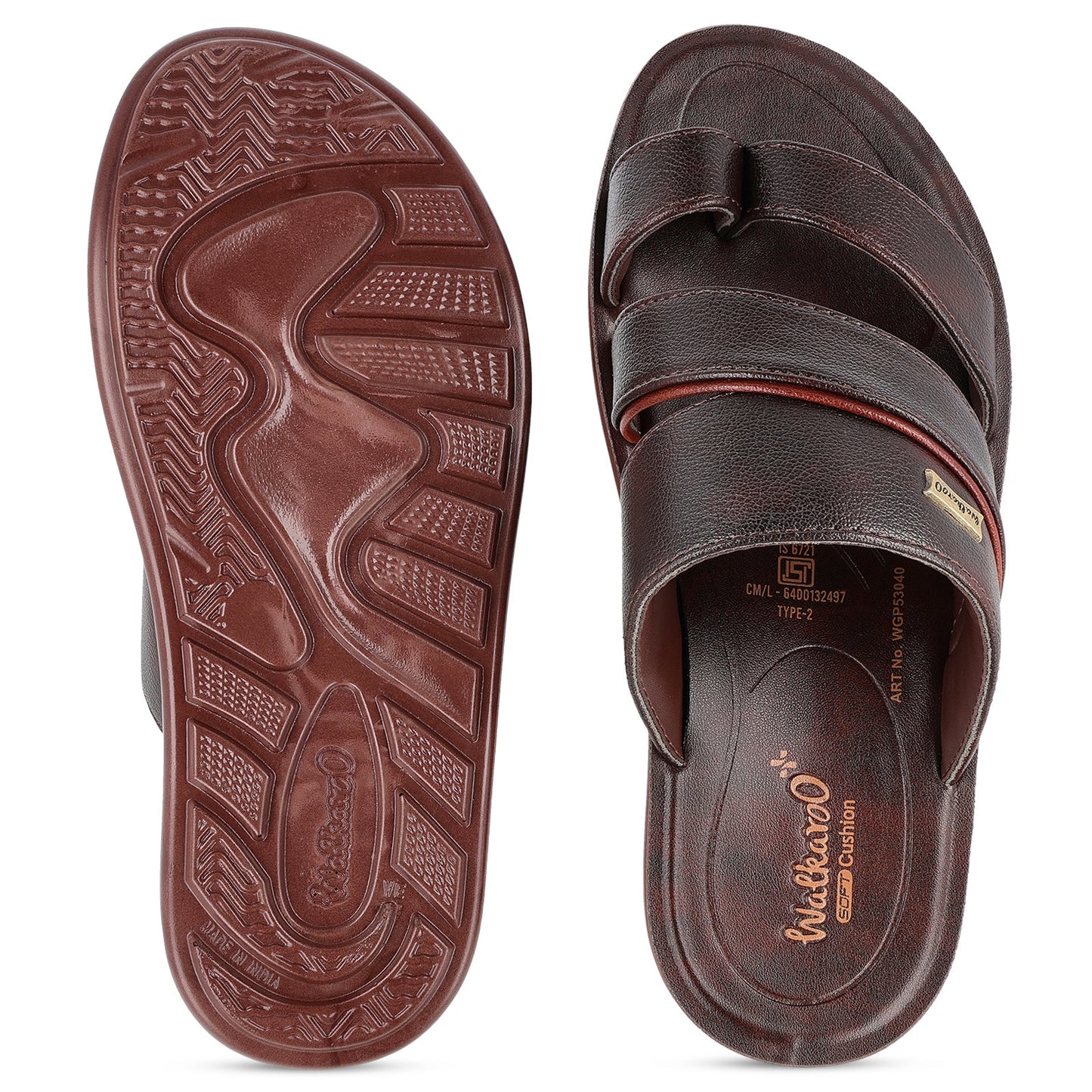 Men's Daily Wear Sandals - WGP53040 Brown