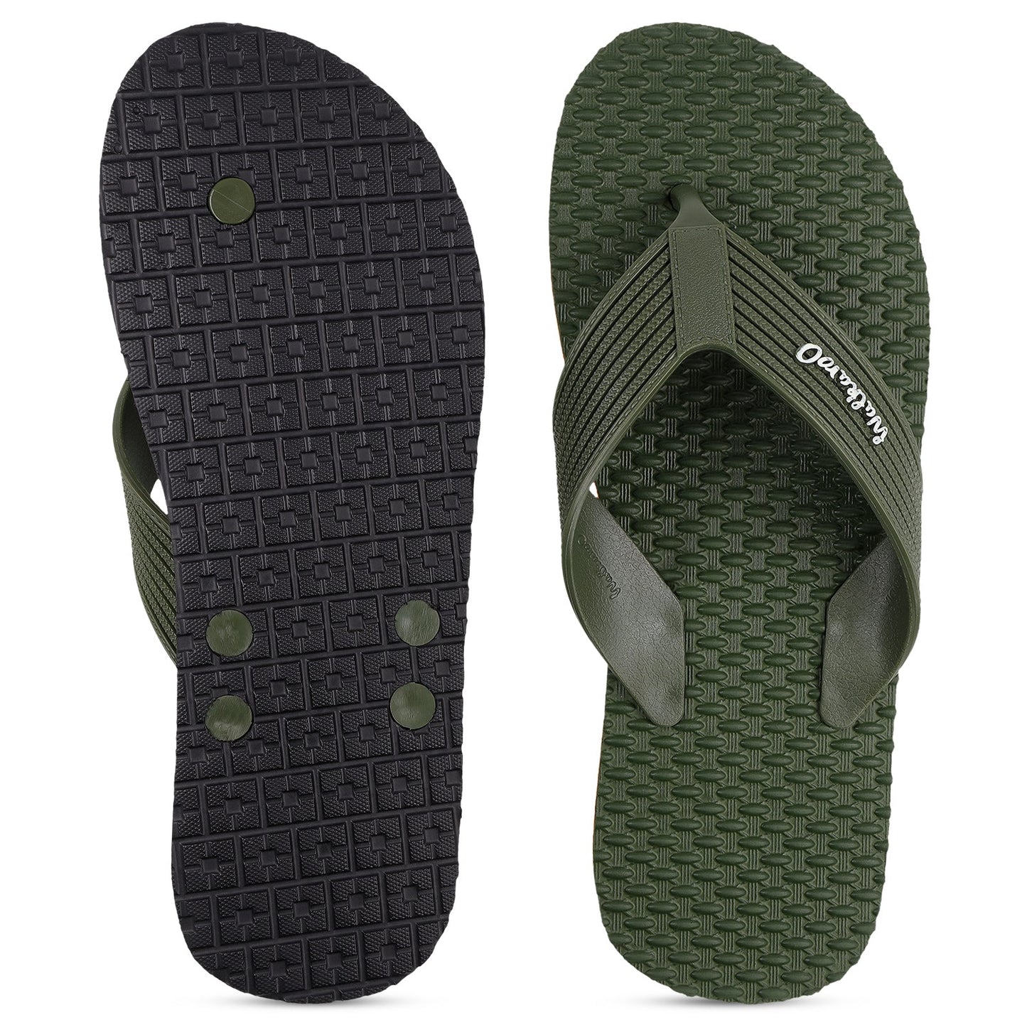 Men's Hawai Slippers - HG193 Olive