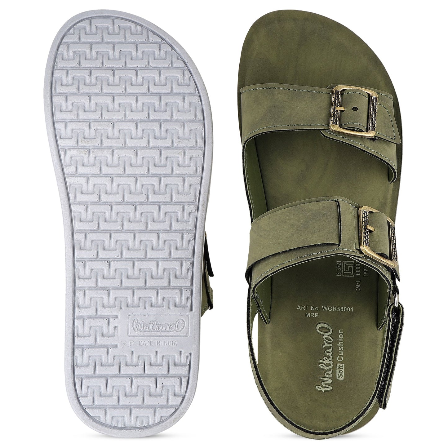 Men's Daily Wear Sandals - WGR58001 Sage Green