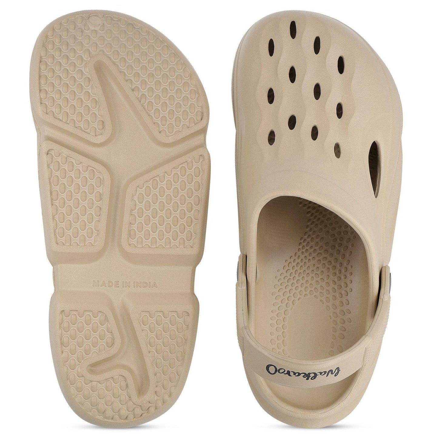 Walkaroo Mens Clogs - WC8721 Khaki