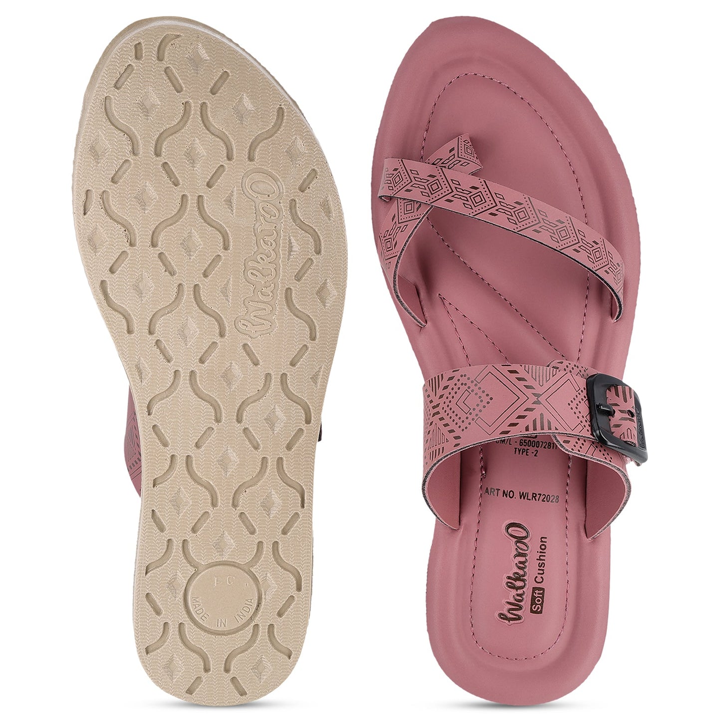 Women's Daily Wear Sandals - WLR72028 Dusty Rose