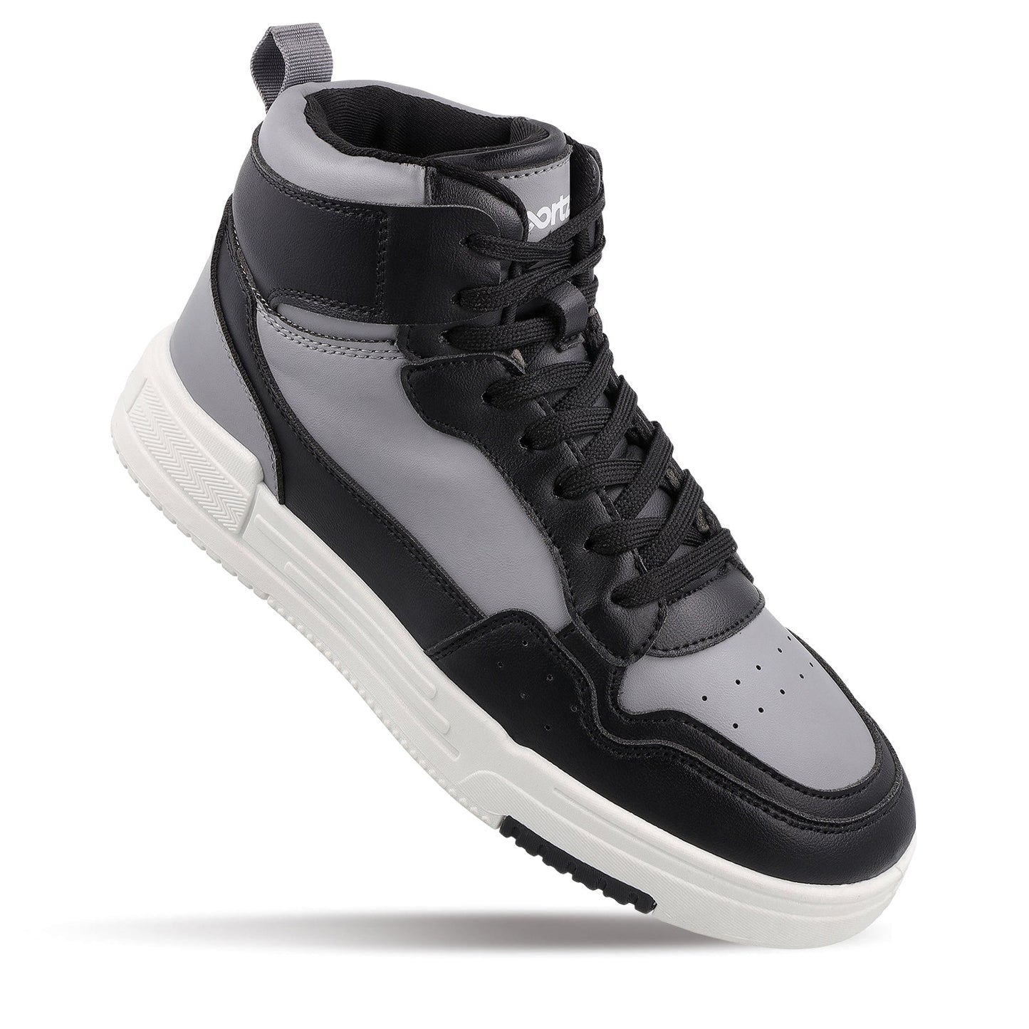 Men's High Top Sports Sneakers - WY3470 Black