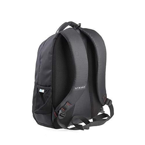 Strabo Moto Laptop Bag School & College Backpacks- Color Black 25L Water Resistant - Strabo