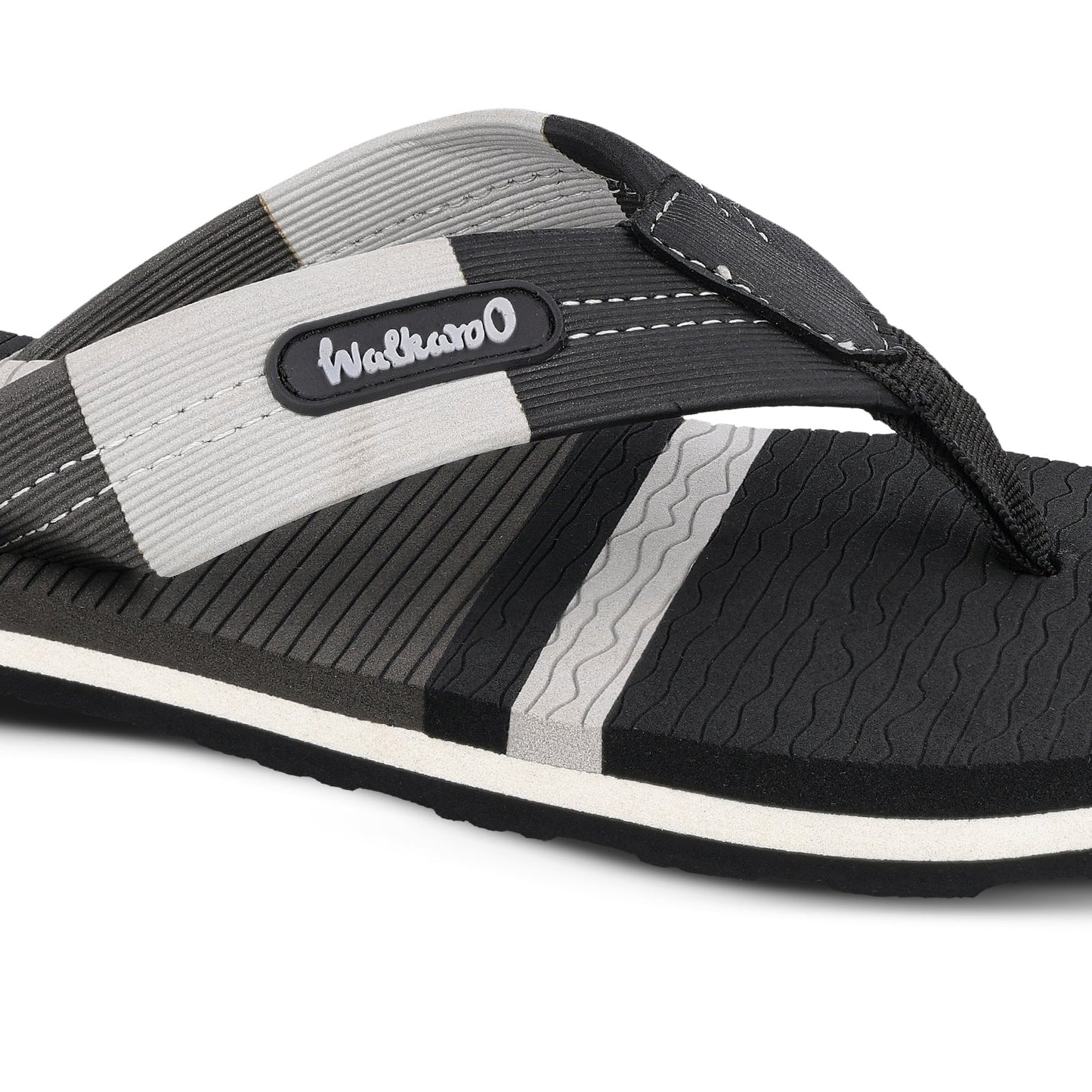 Men's Flip Flop Slippers - WC6622 Black Grey