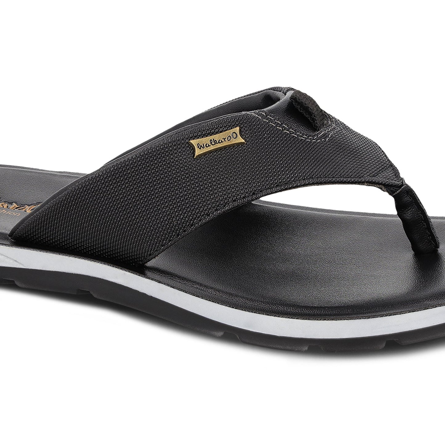 Men's Daily Wear V-Strap Sandals - WE1025 Black