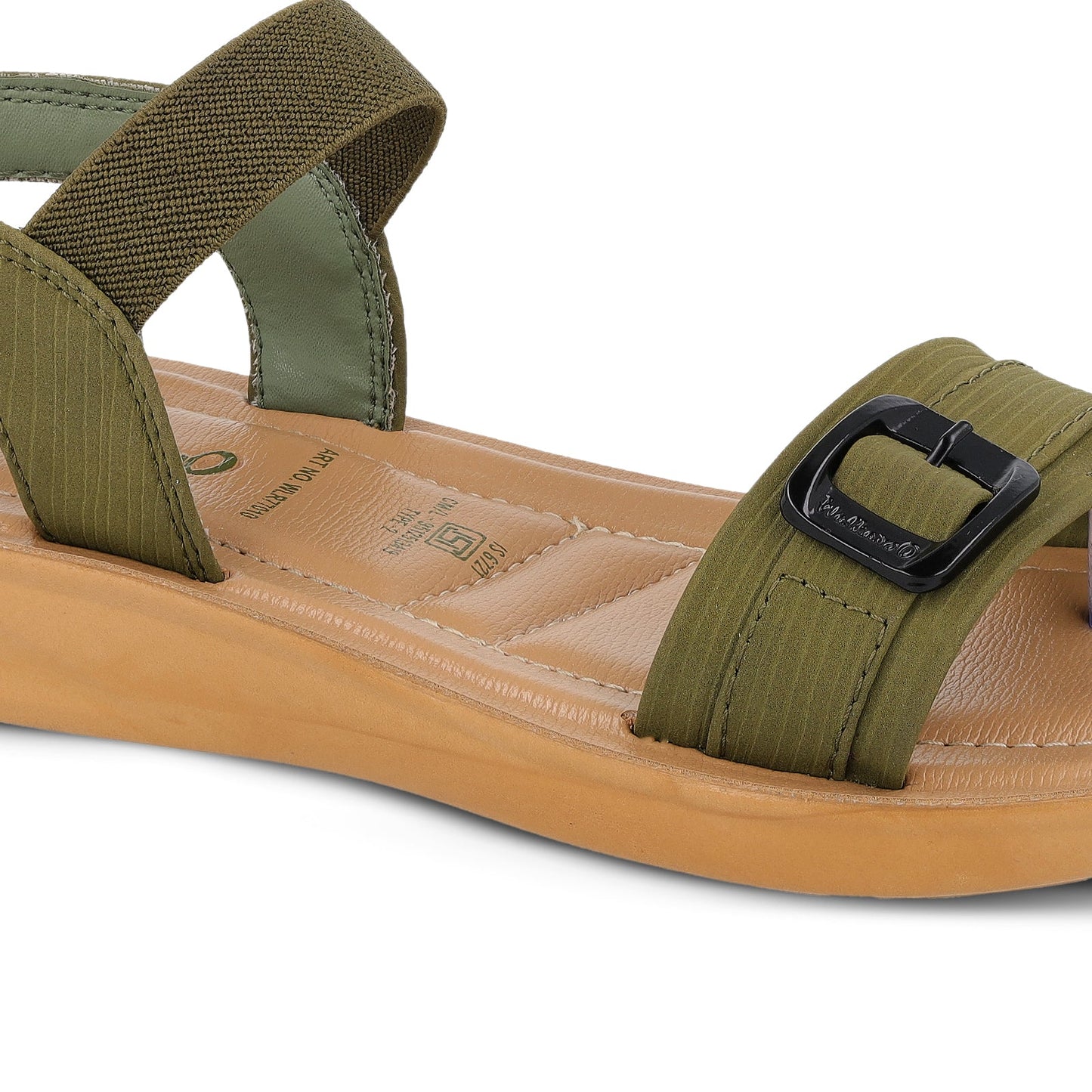 Women's Daily Wear Sandals - WLR77010 Olive Beige
