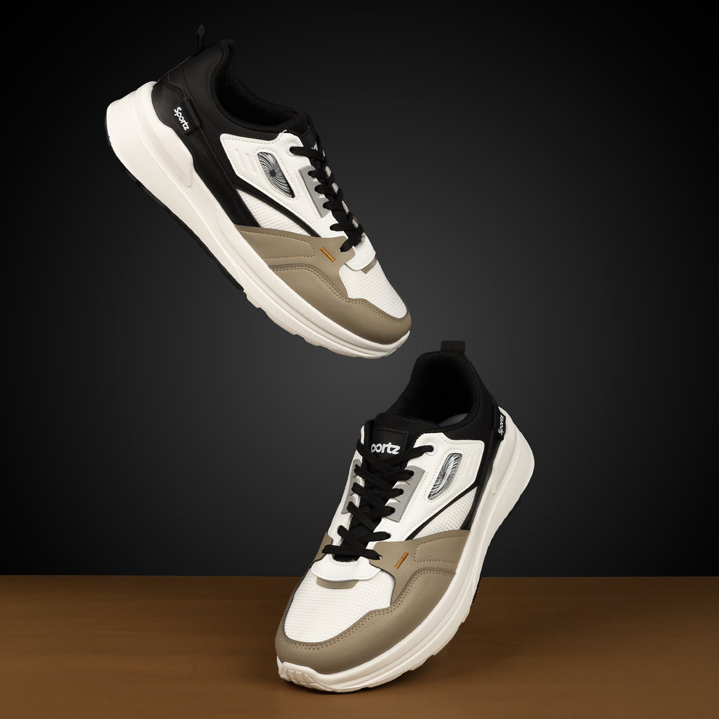 Men's Sports Sneakers - WY3496 White Black