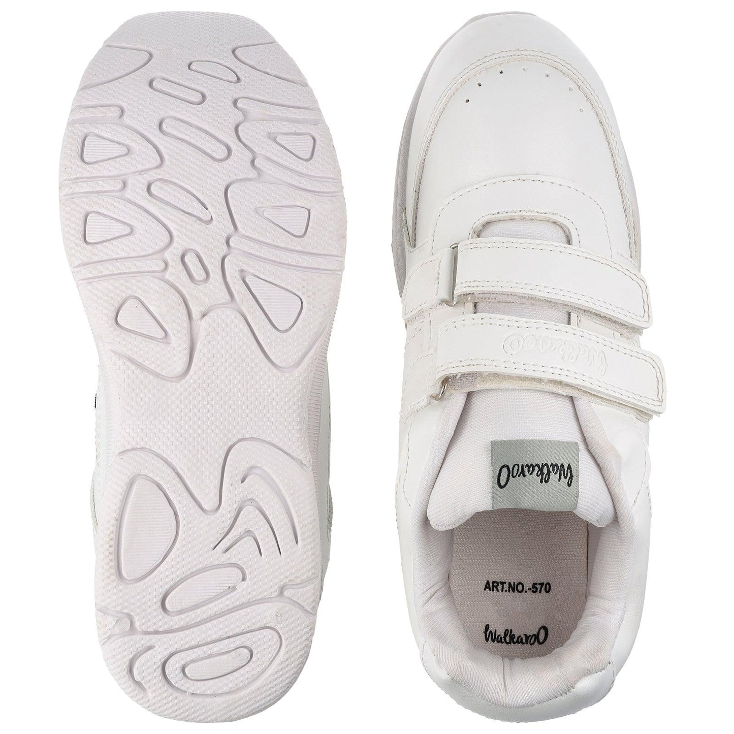 Boys School Shoes - 570 White
