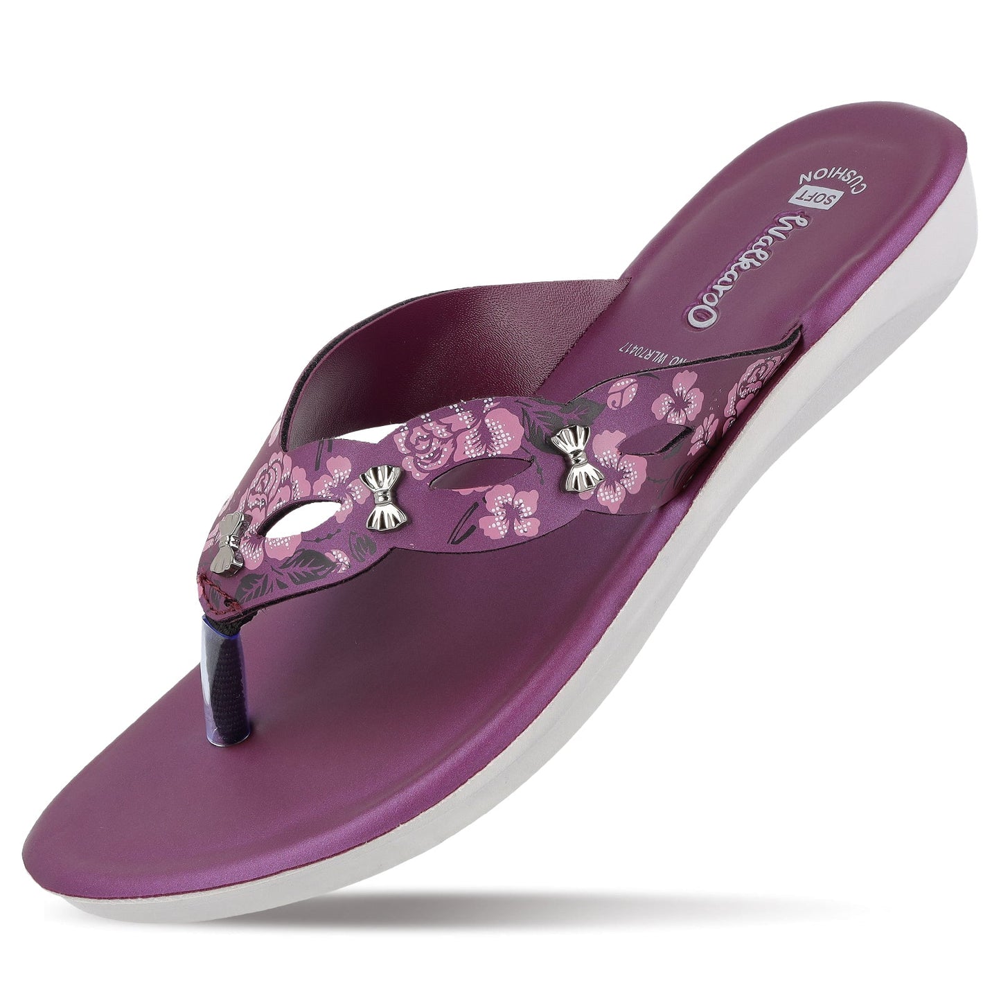 Women's Daily Wear Sandals - WLR70417 Plum