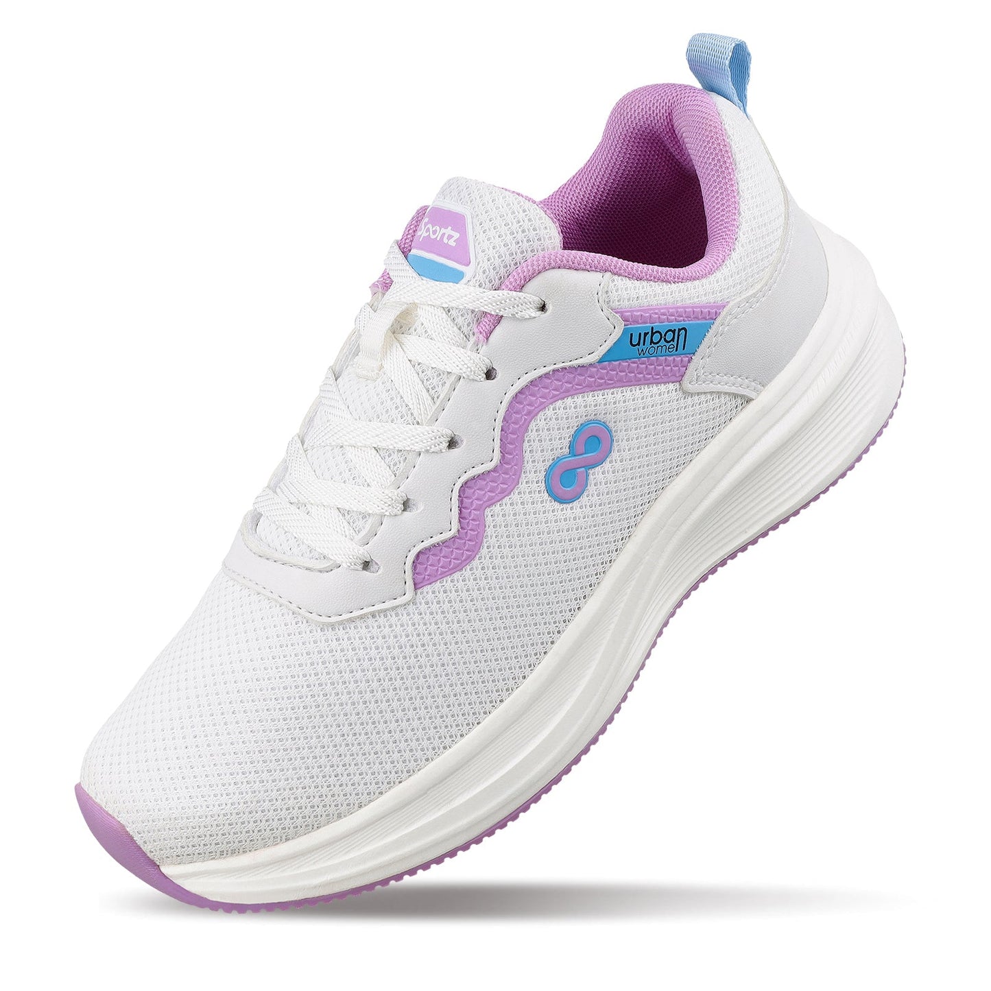 URBAN Women's Lace-up Sports Shoe - WS9919 White