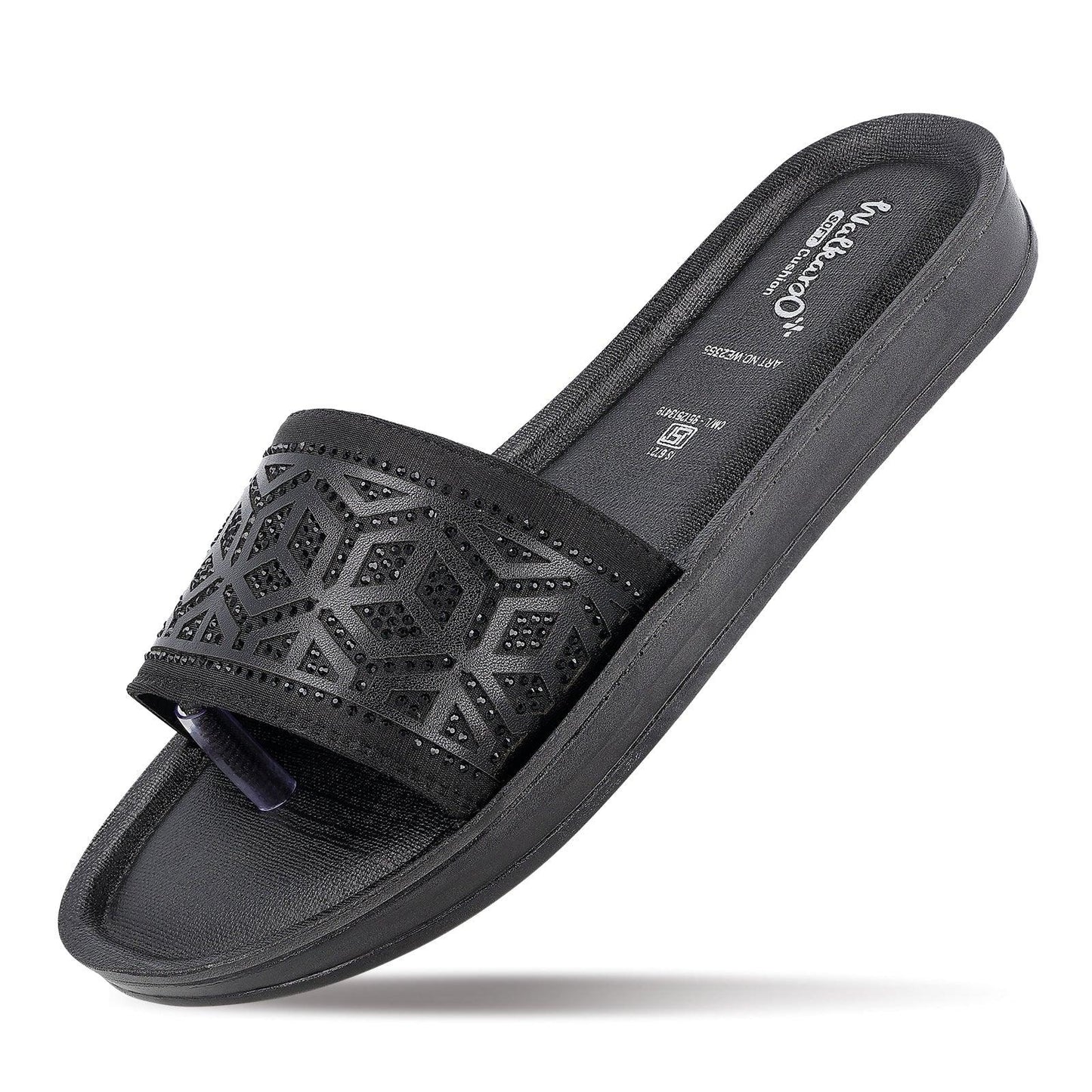 Women's Slide Sandals - WE2355 Black