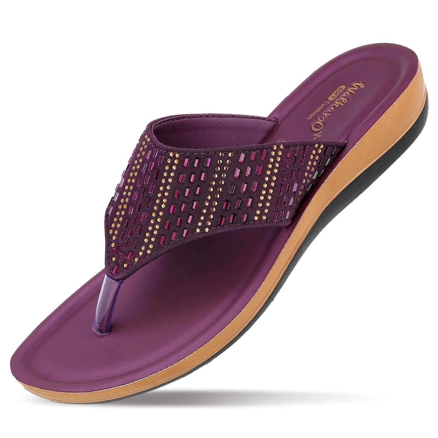 Sparkles Women's Daily Wear Sandal - WLP71223 Plum
