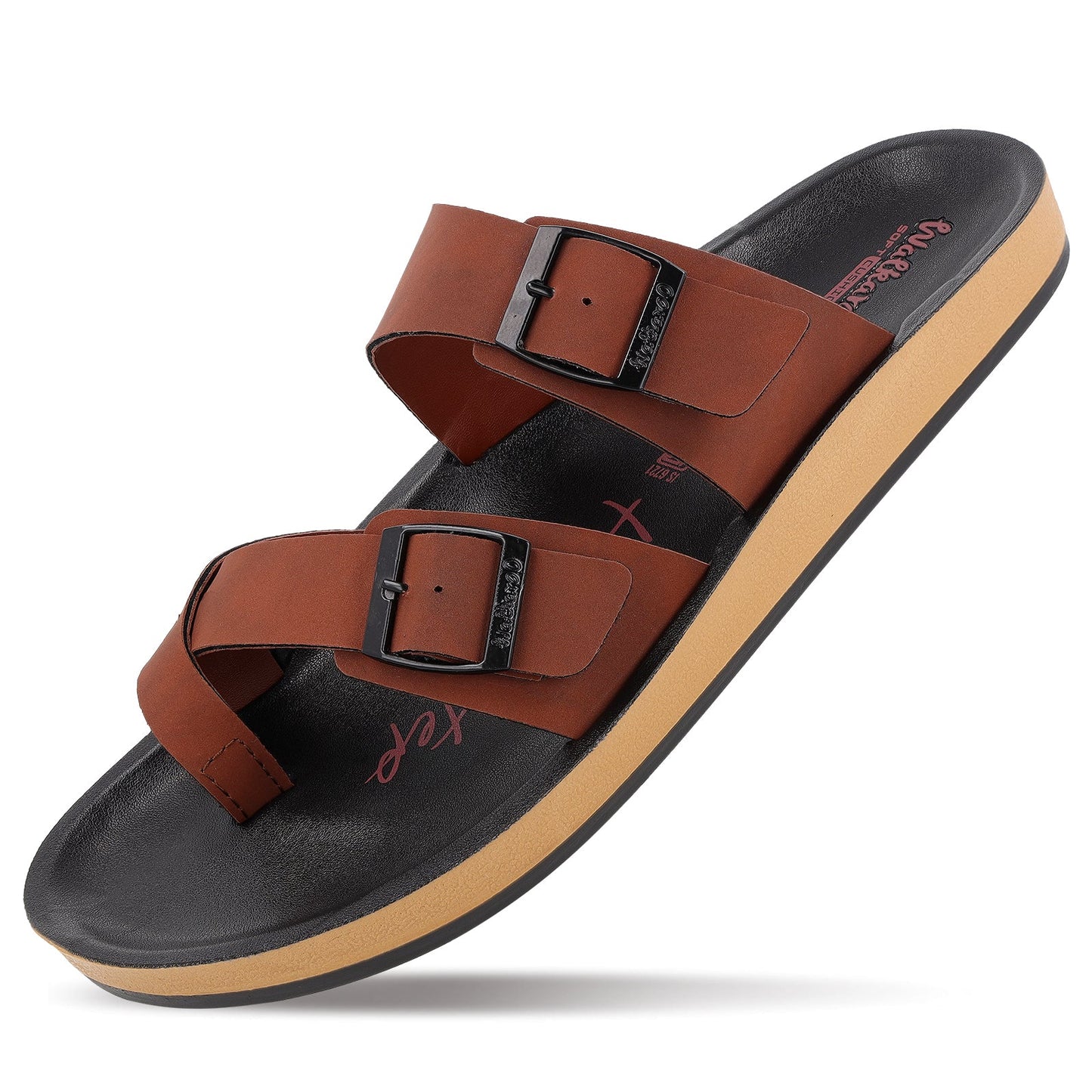 Men's Daily Wear Comfort Sandals - WGP53208 Barn Red