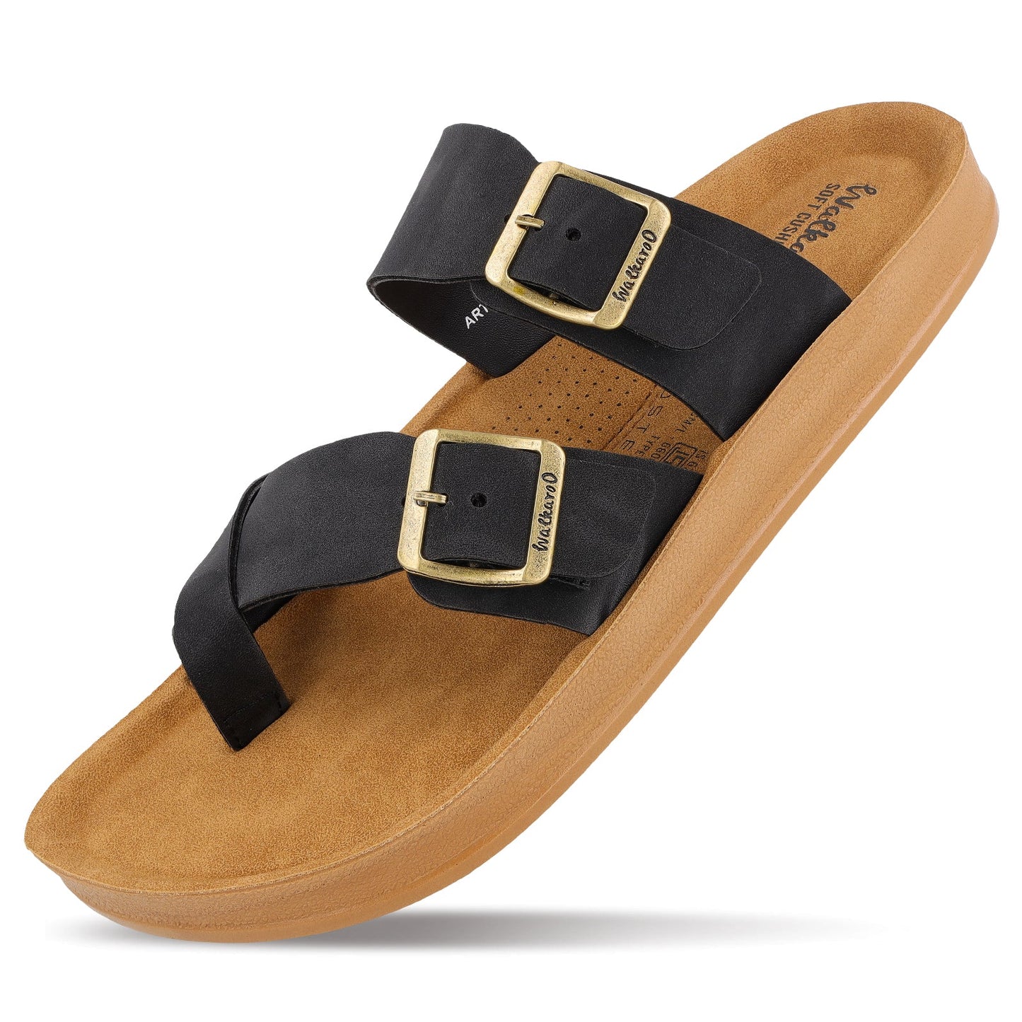 Men's Daily Wear Sandals - WGR53247 Black Beige