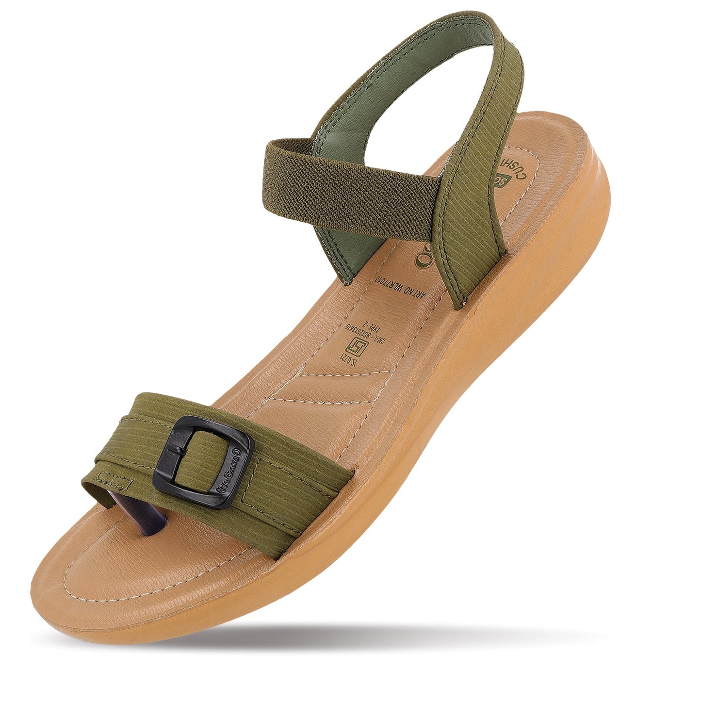 Women's Daily Wear Sandals - WLR77010 Olive Beige