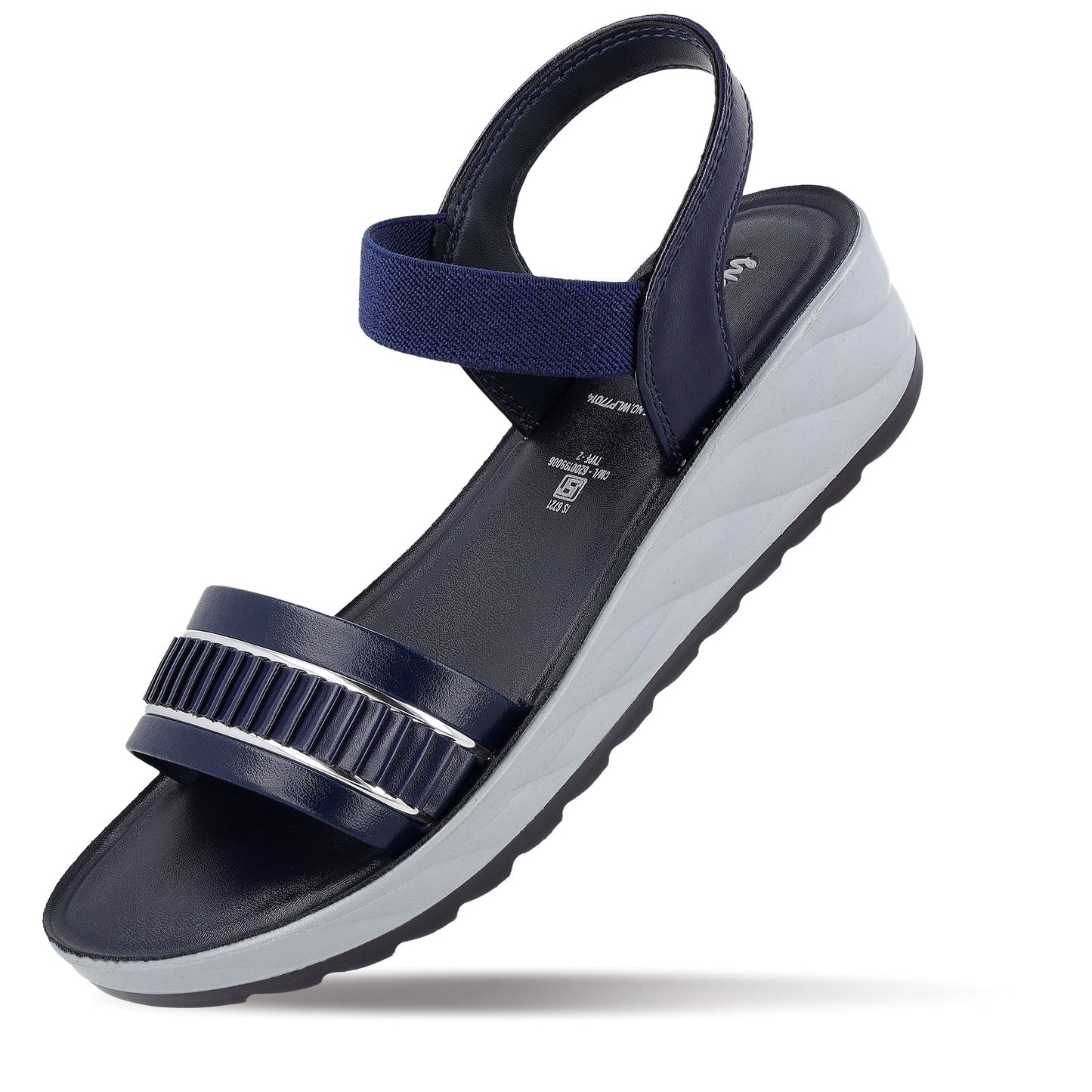 Women's Wedge Heel Sandals - WLP77014 Blue