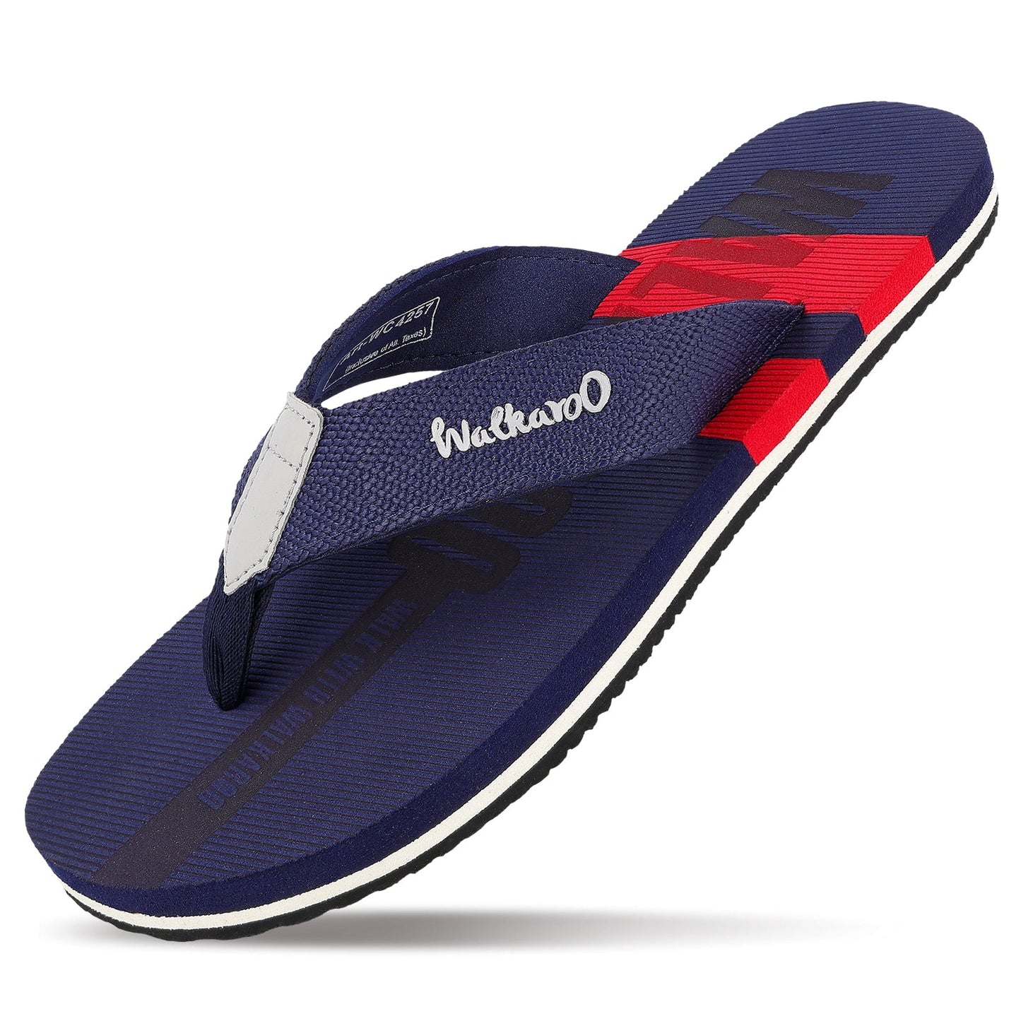 Men's Flip Flop Slippers - WC4257 Navy Blue Red