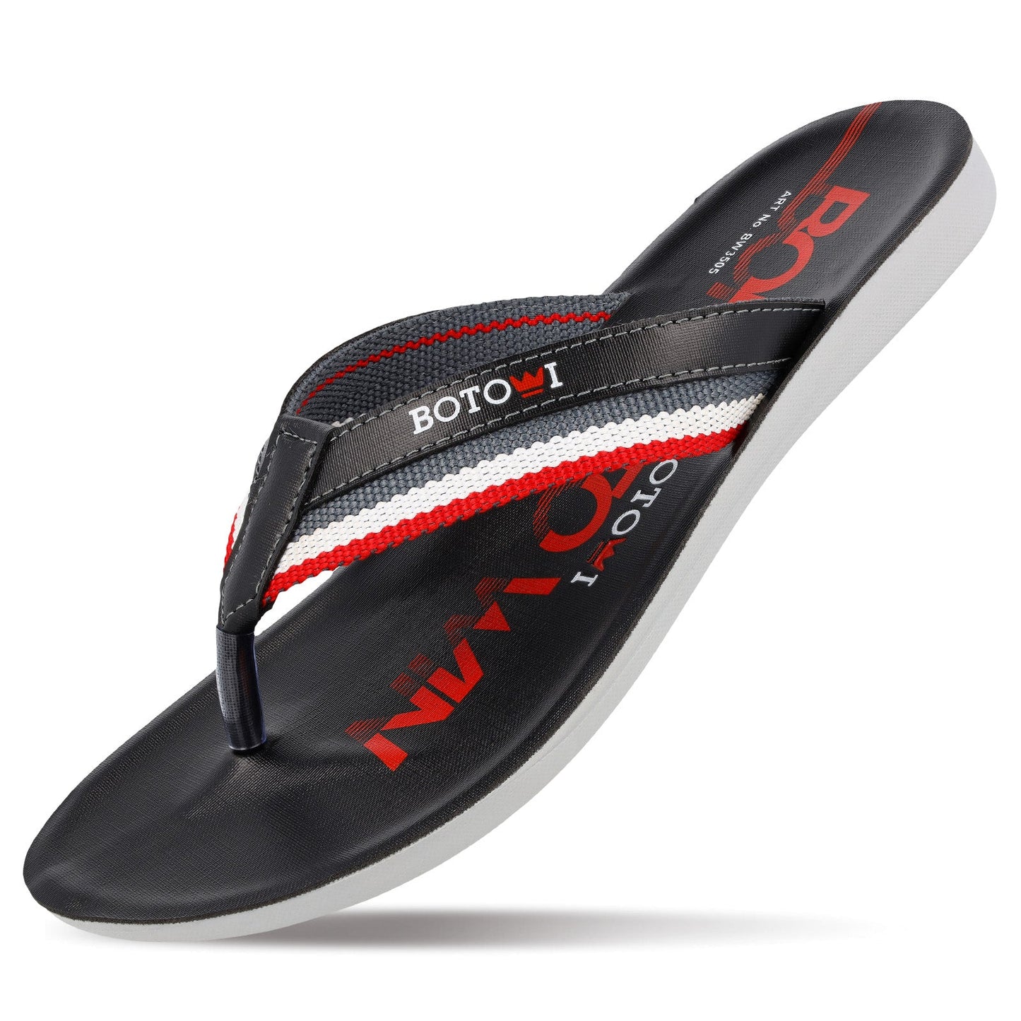 BOTOWI Men's Slipper - BW3505 Black