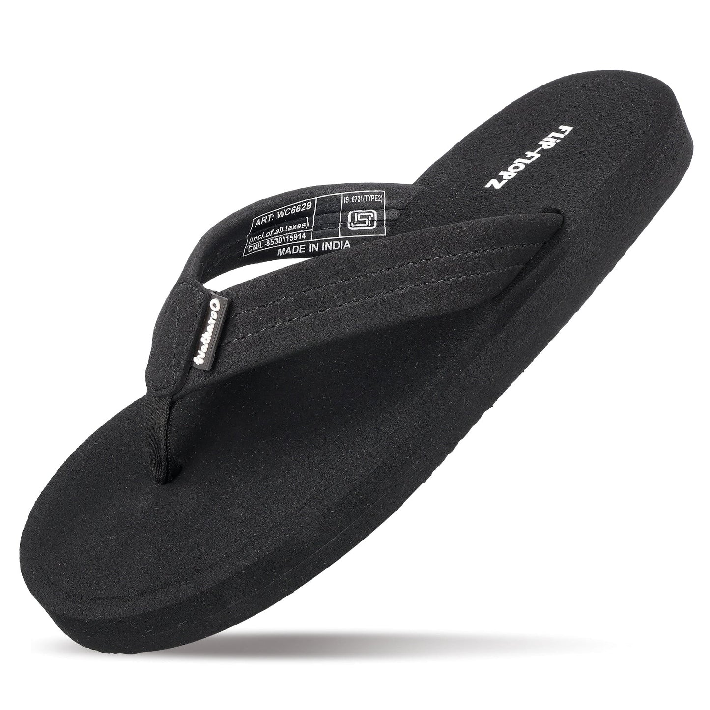 Men's Flip-Flop Slippers - WC6629 Black
