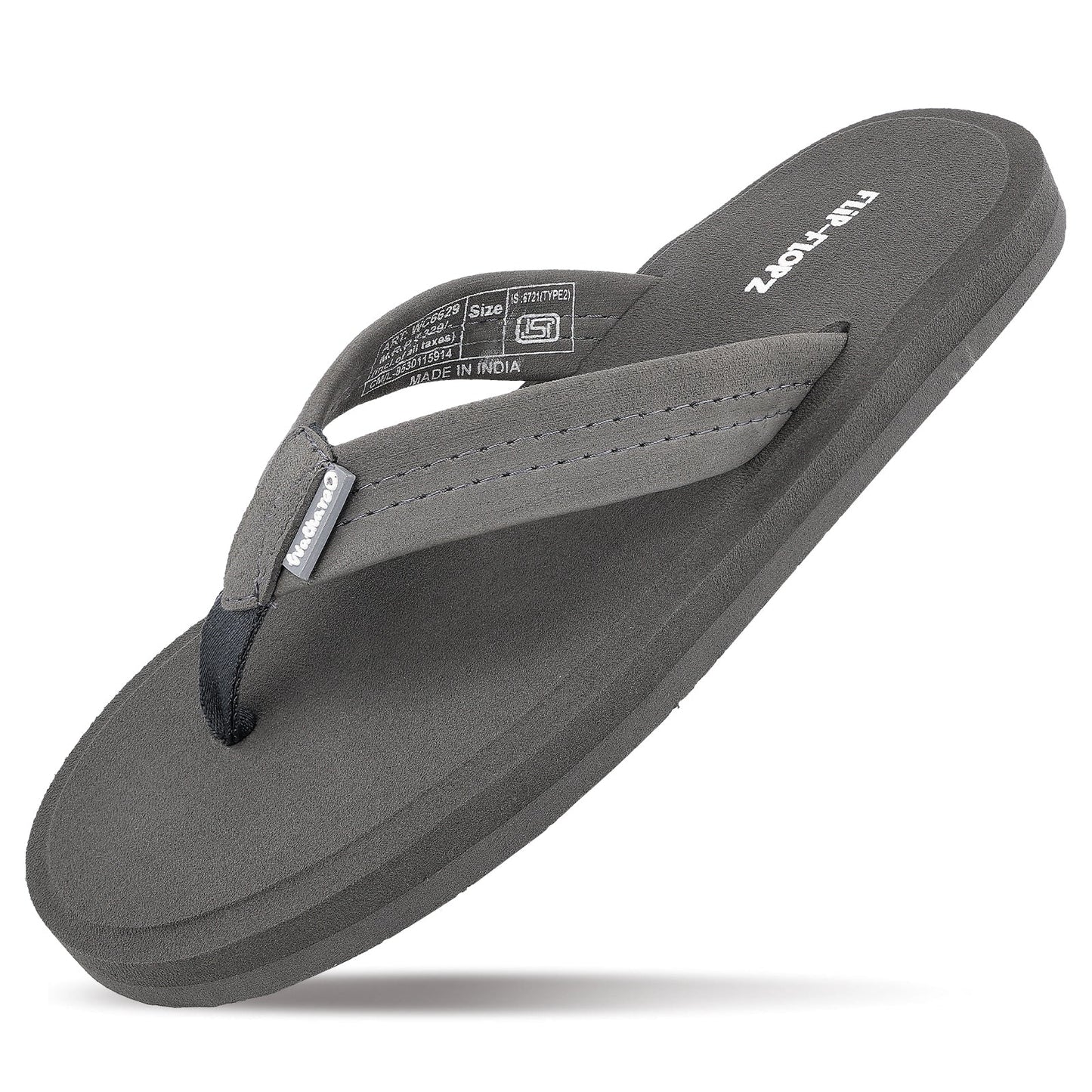Men's Flip-Flop Slippers - WC6629 Grey