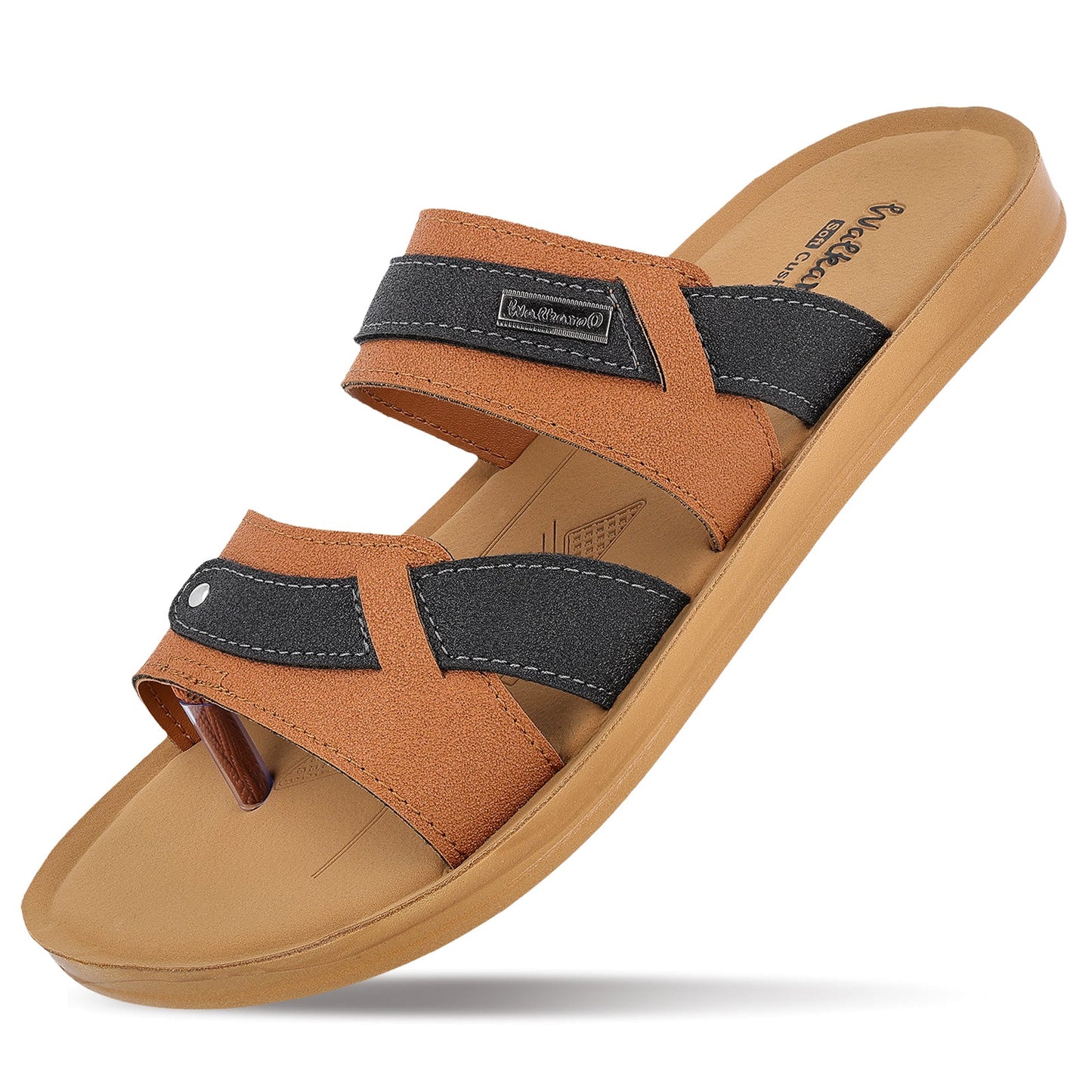 Men's Daily Wear Comfort Sandals - WGB53064 Tan Black