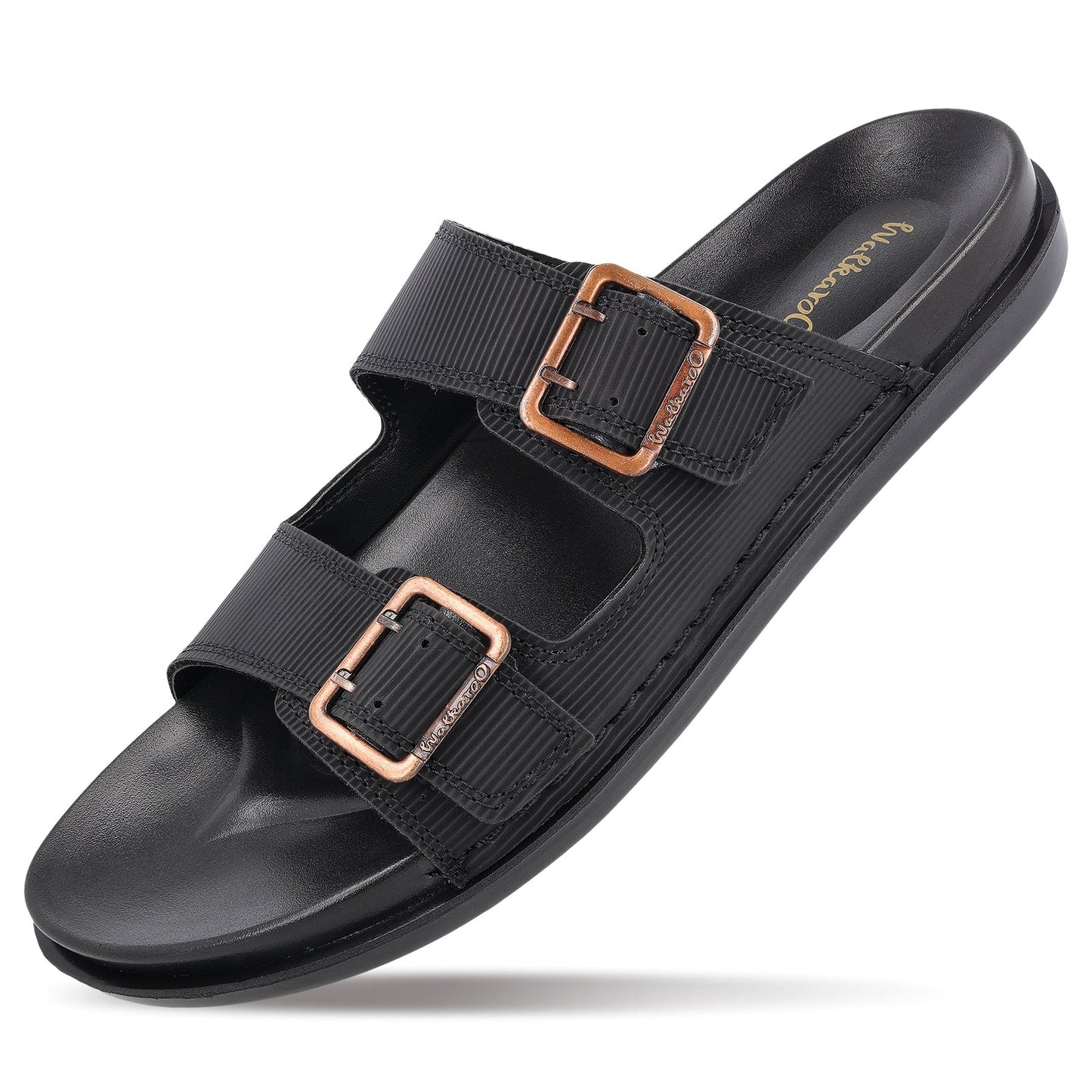 Men's Daily Wear Comfort Sandals - WE1337 Full Black