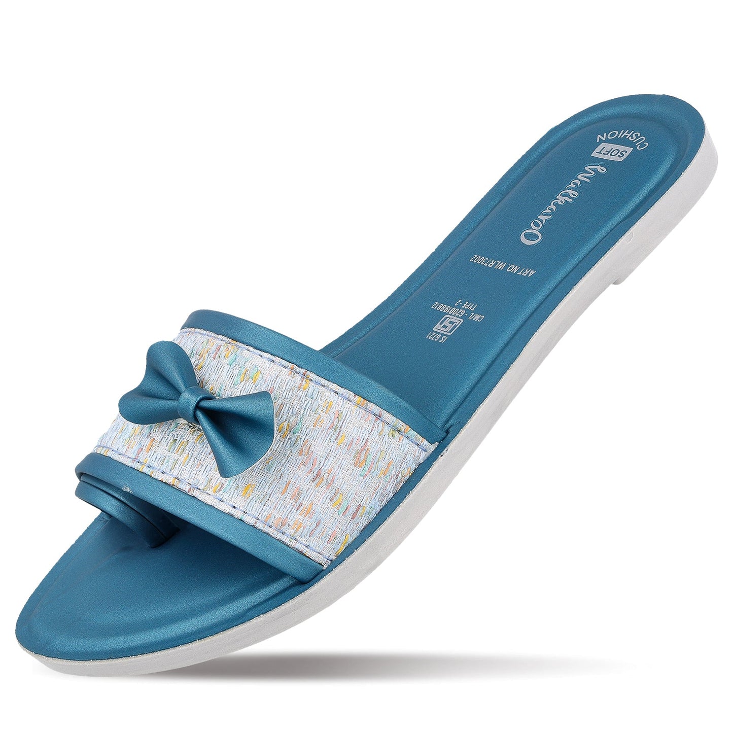 Women's Slide Sandals - WLR73002 Peacock Blue