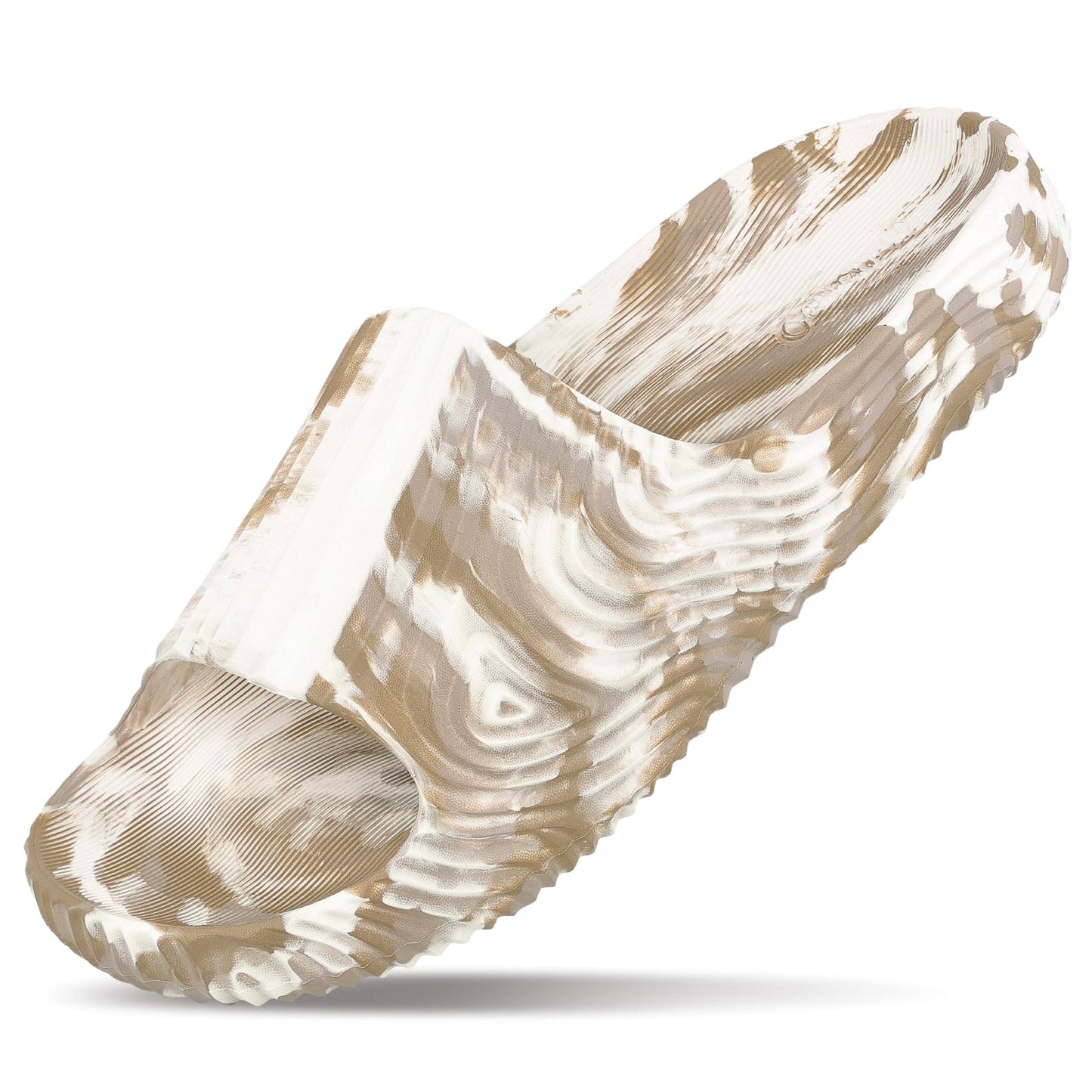 Men's Flip Flop Sliders - WC8823 Khaki White