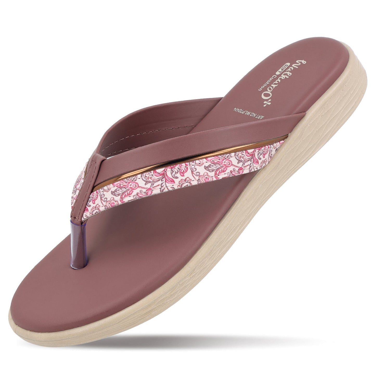 Women's Daily Wear V-Strap Sandals - WLP70414 Crushed Berry