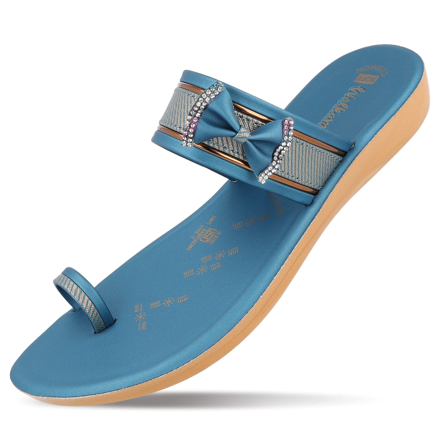 Women's Daily Wear Sandals - WLR74507 Peacock Blue