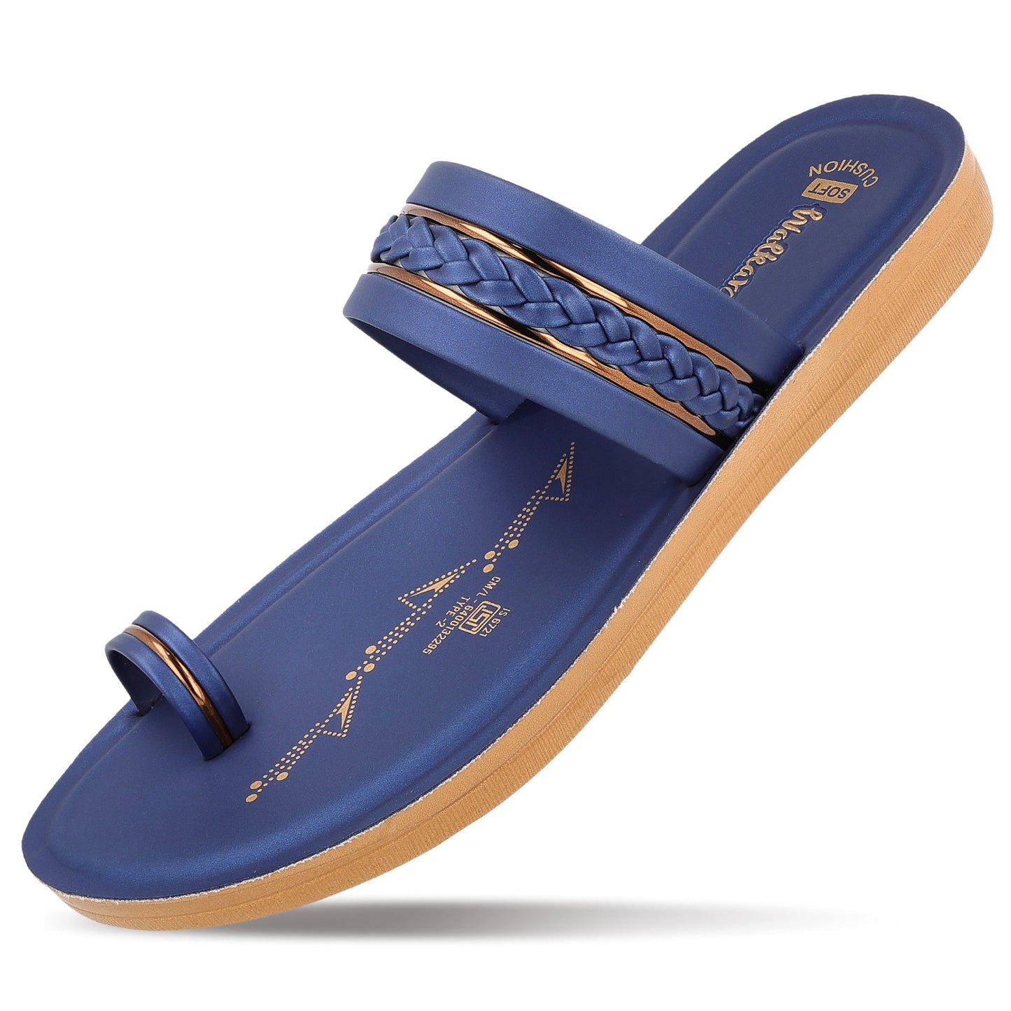 Women's Daily Wear Sandals - WLR74501 Navy Blue