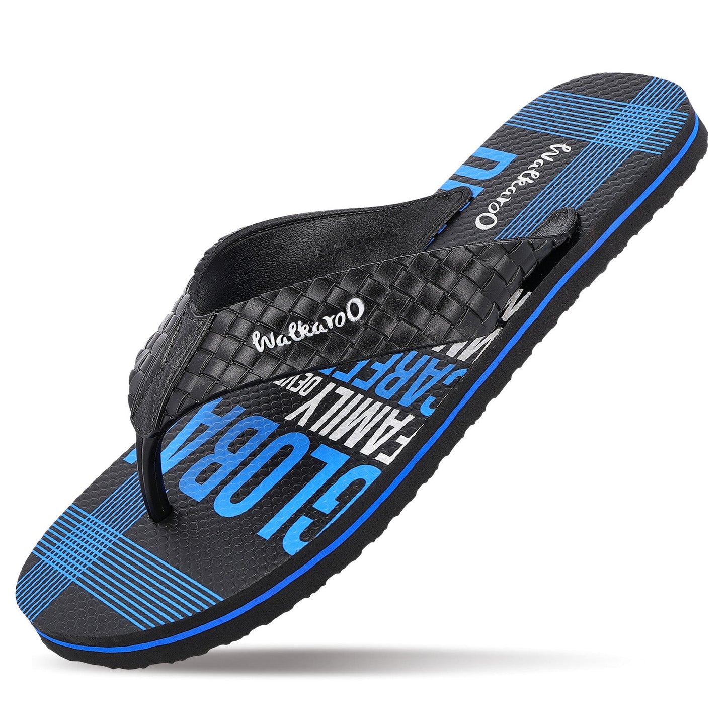 Men's Hawai Slippers - HG166 Blue Black