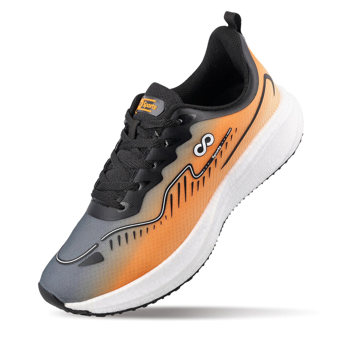 Men's Active Beads Sports Shoe - WS9163 Grey Orange